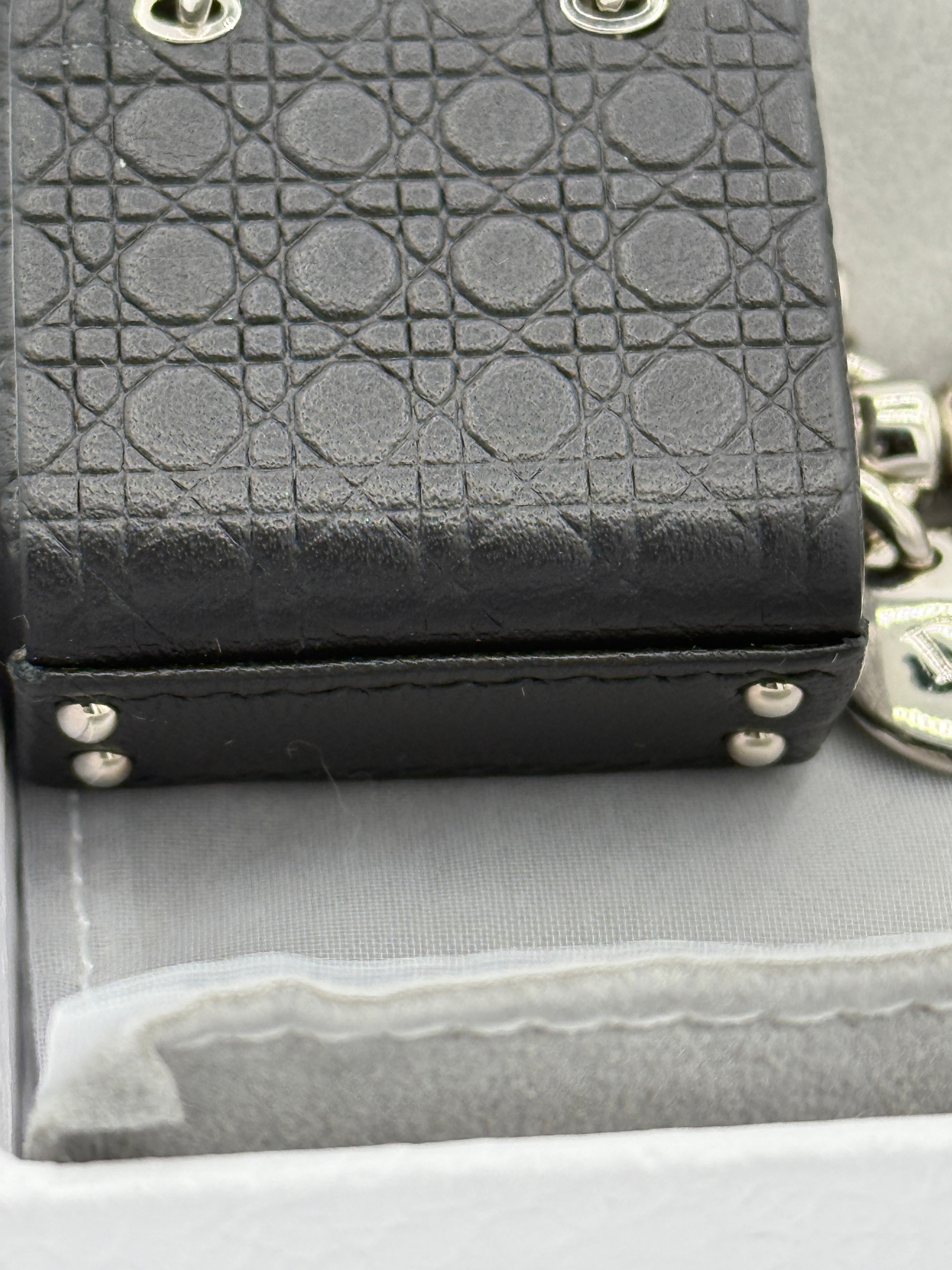 Christian Dior Lady Dior keychain Metallic