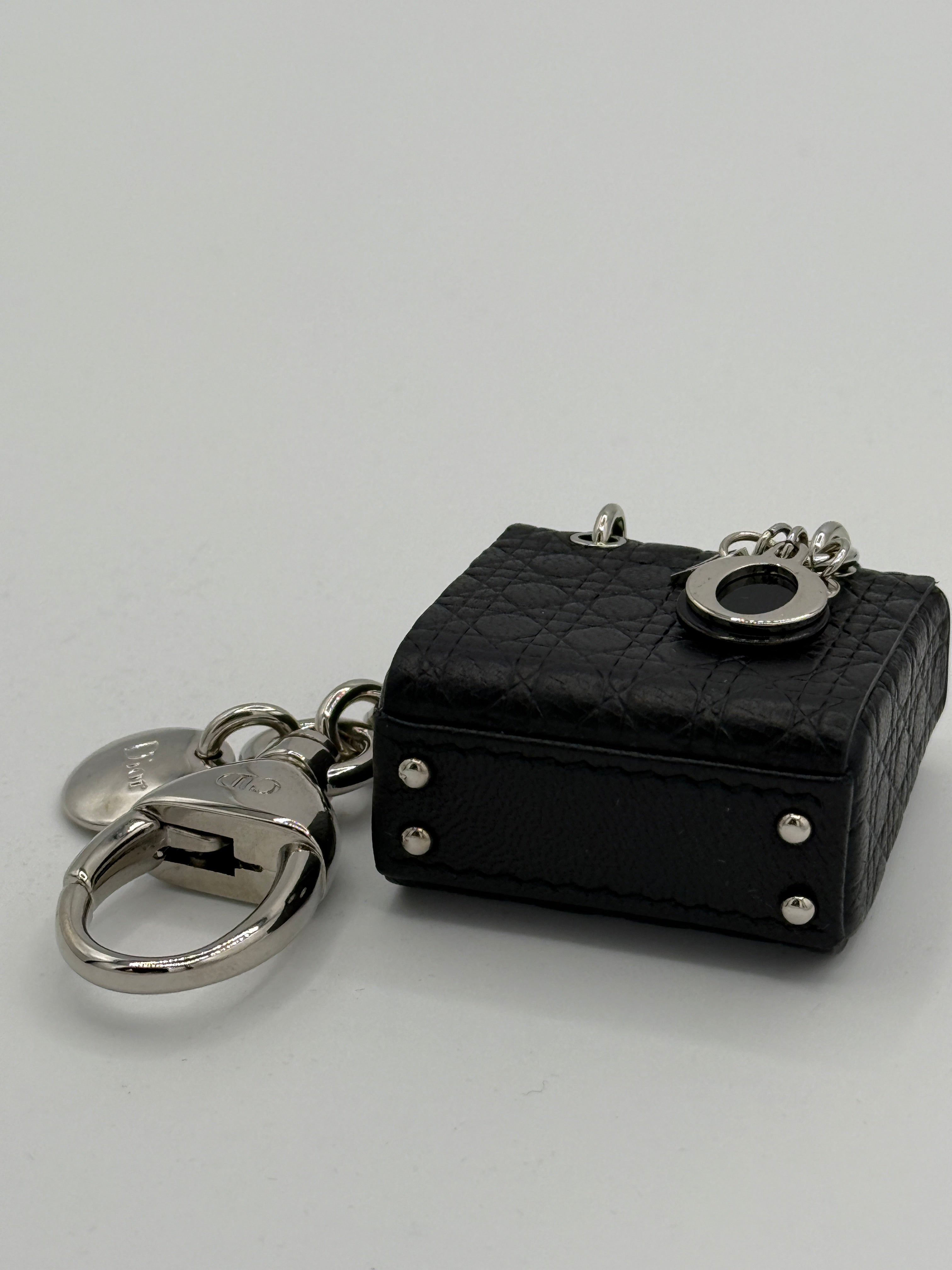 Christian Dior Lady Dior keychain Metallic