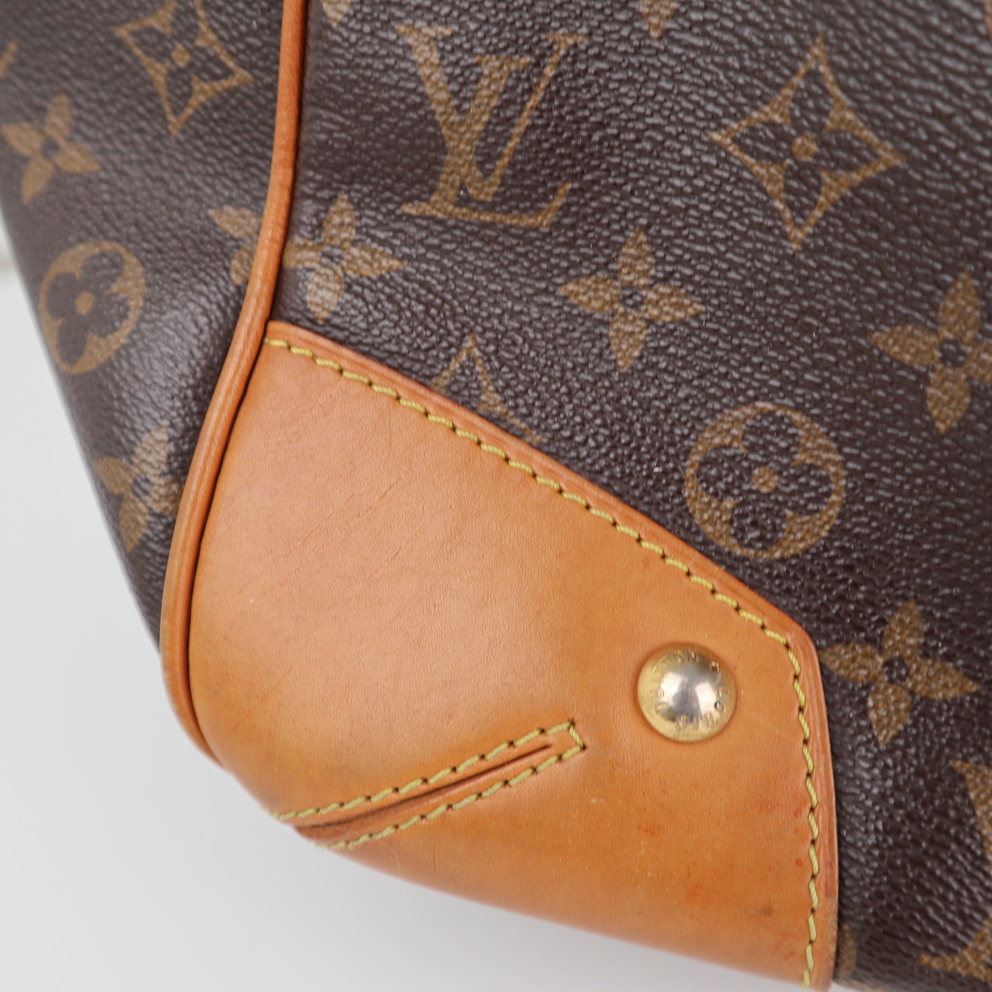 C2256 Louis Vuitton Shoulder Bag Estrela MM | Pre-Owned Very Good Brown Monogram Coated Canvas And Leather Trim