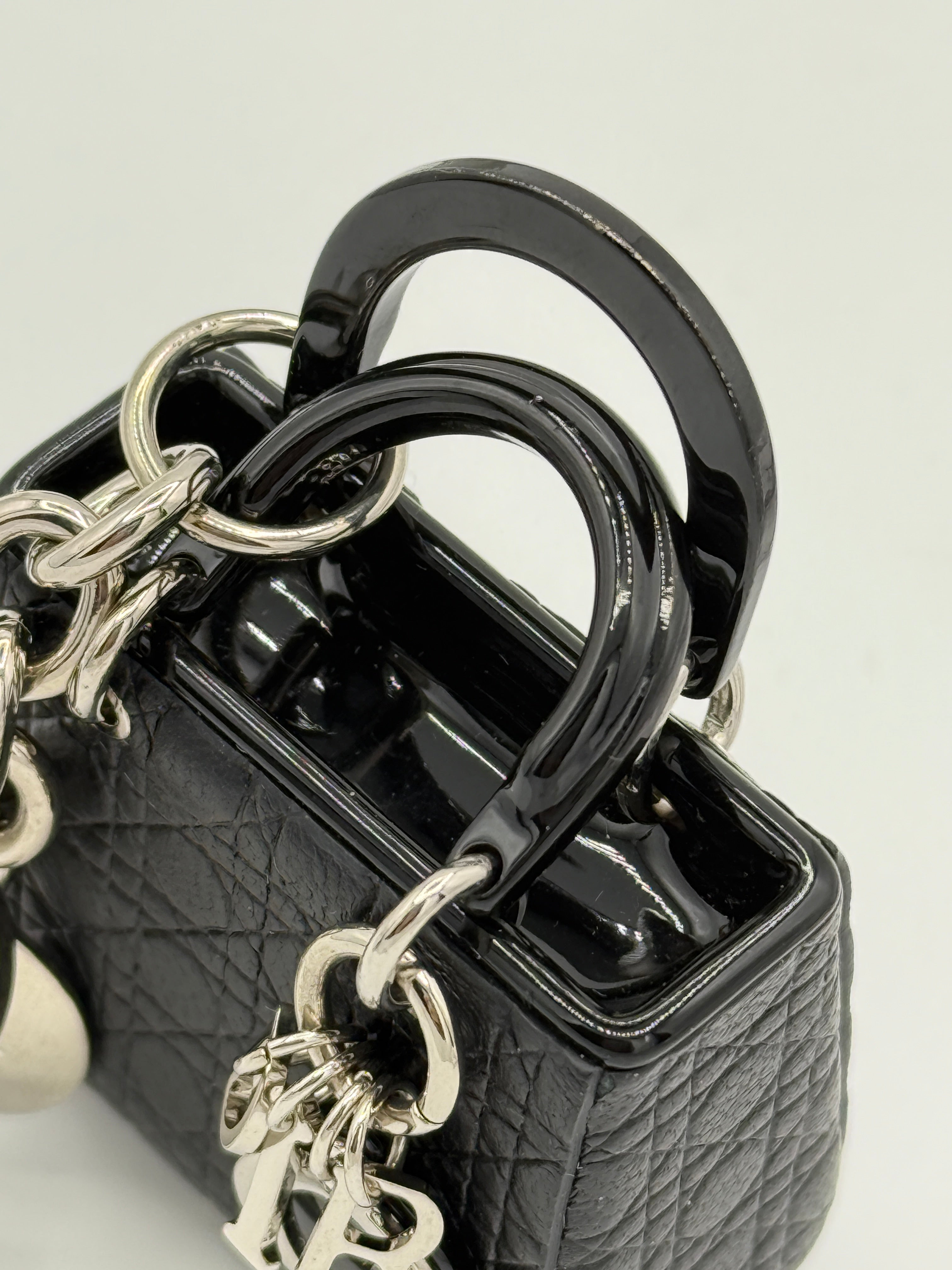 Christian Dior Lady Dior keychain Metallic