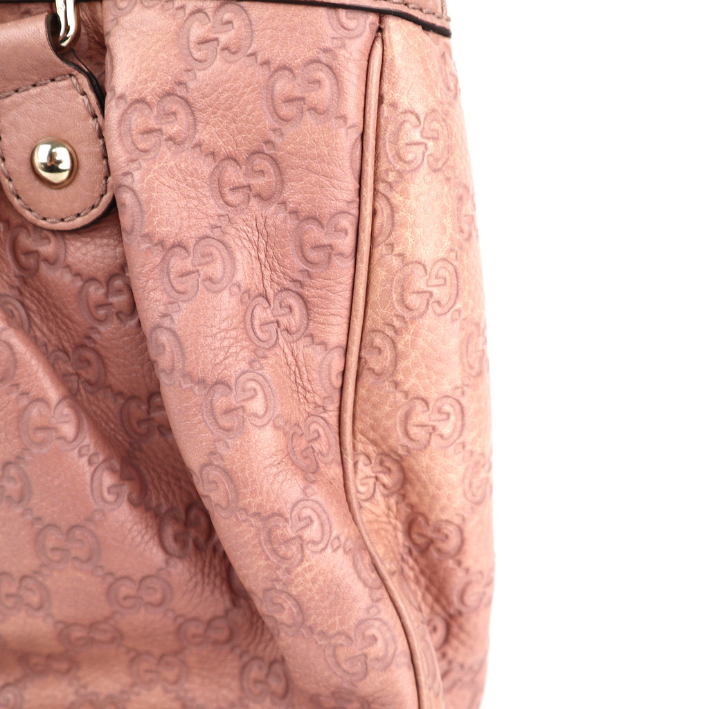 C2258 Gucci Tote Bag Guccissima Sukey | Pre-Owned Very Good Pink Guccissima Leather