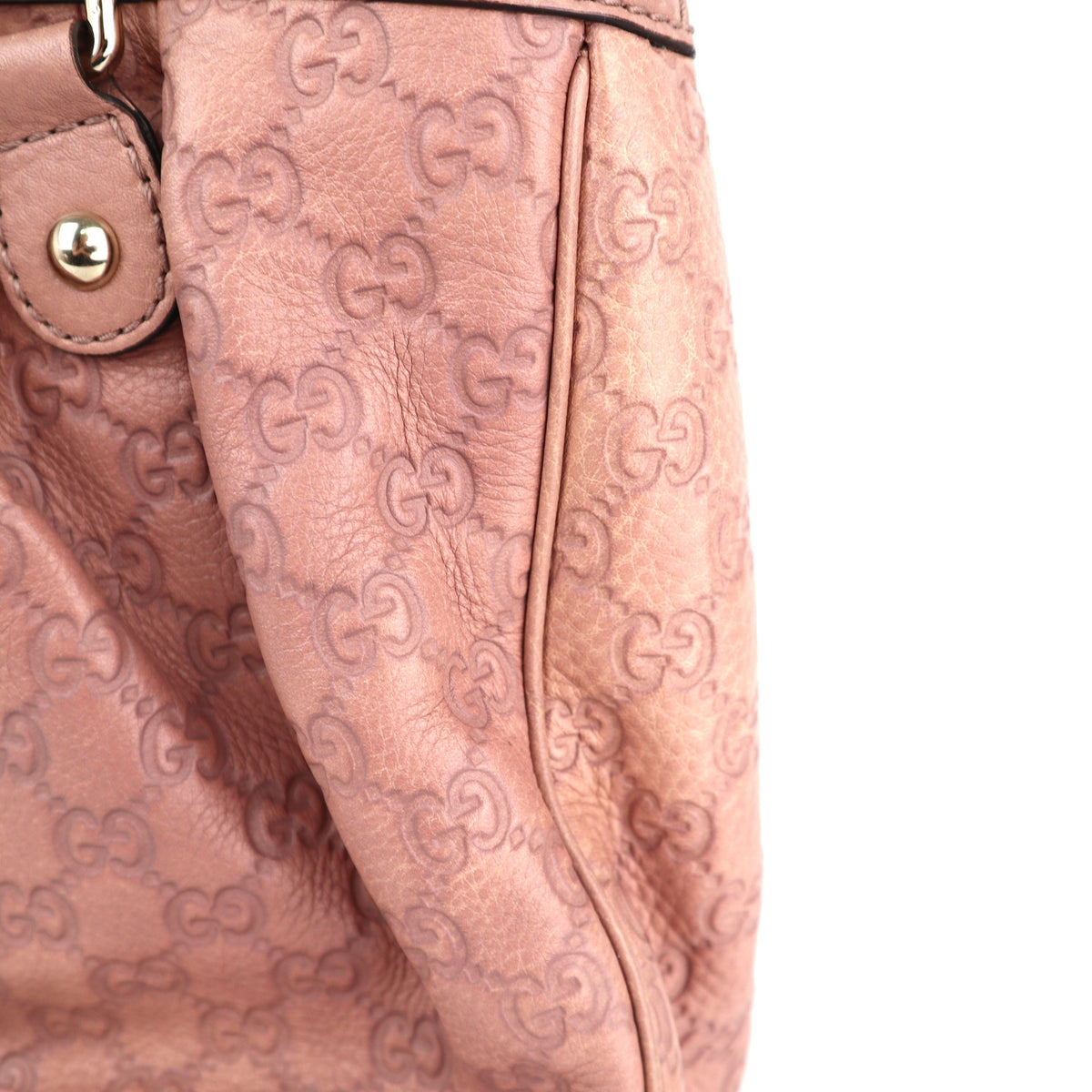 C2258 Gucci Tote Bag Guccissima Sukey | Pre-Owned Very Good Pink Guccissima Leather