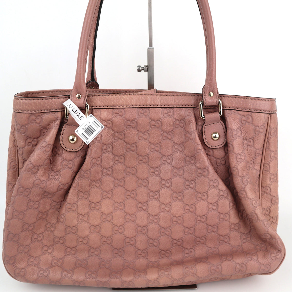 C2258 Gucci Tote Bag Guccissima Sukey | Pre-Owned Very Good Pink Guccissima Leather
