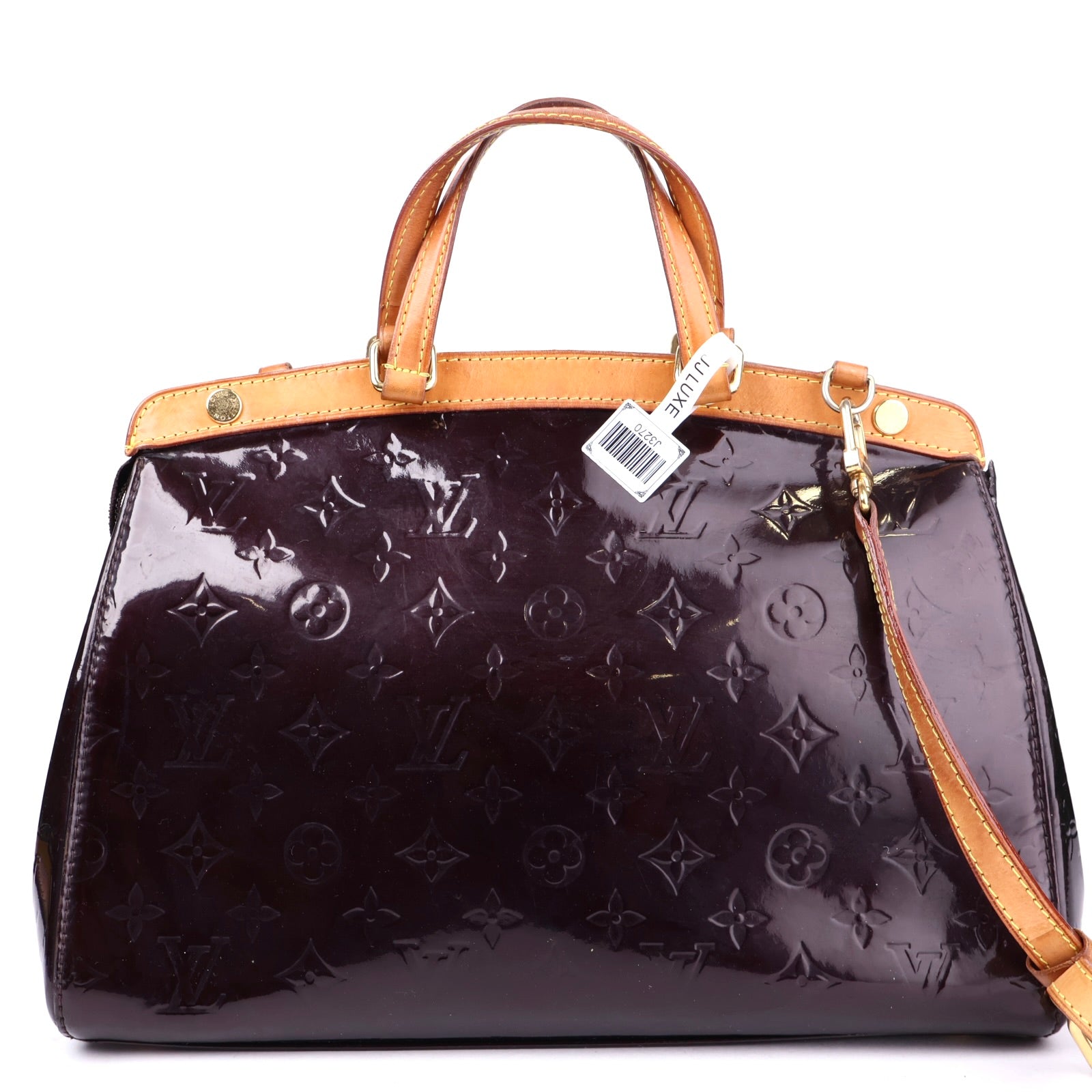 J3270 Louis Vuitton Amarante Monogram Vernis Brea MM - Pre Owned