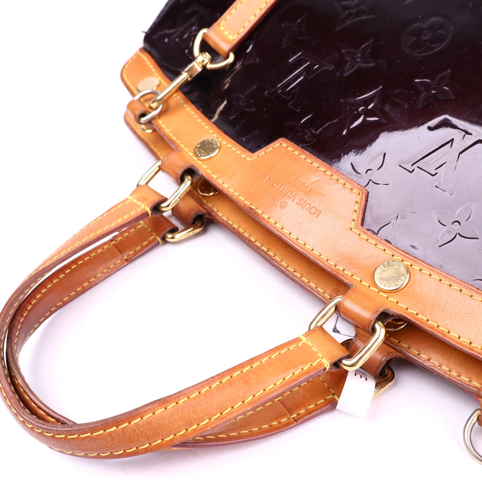J3270 Louis Vuitton Amarante Monogram Vernis Brea MM - Pre Owned
