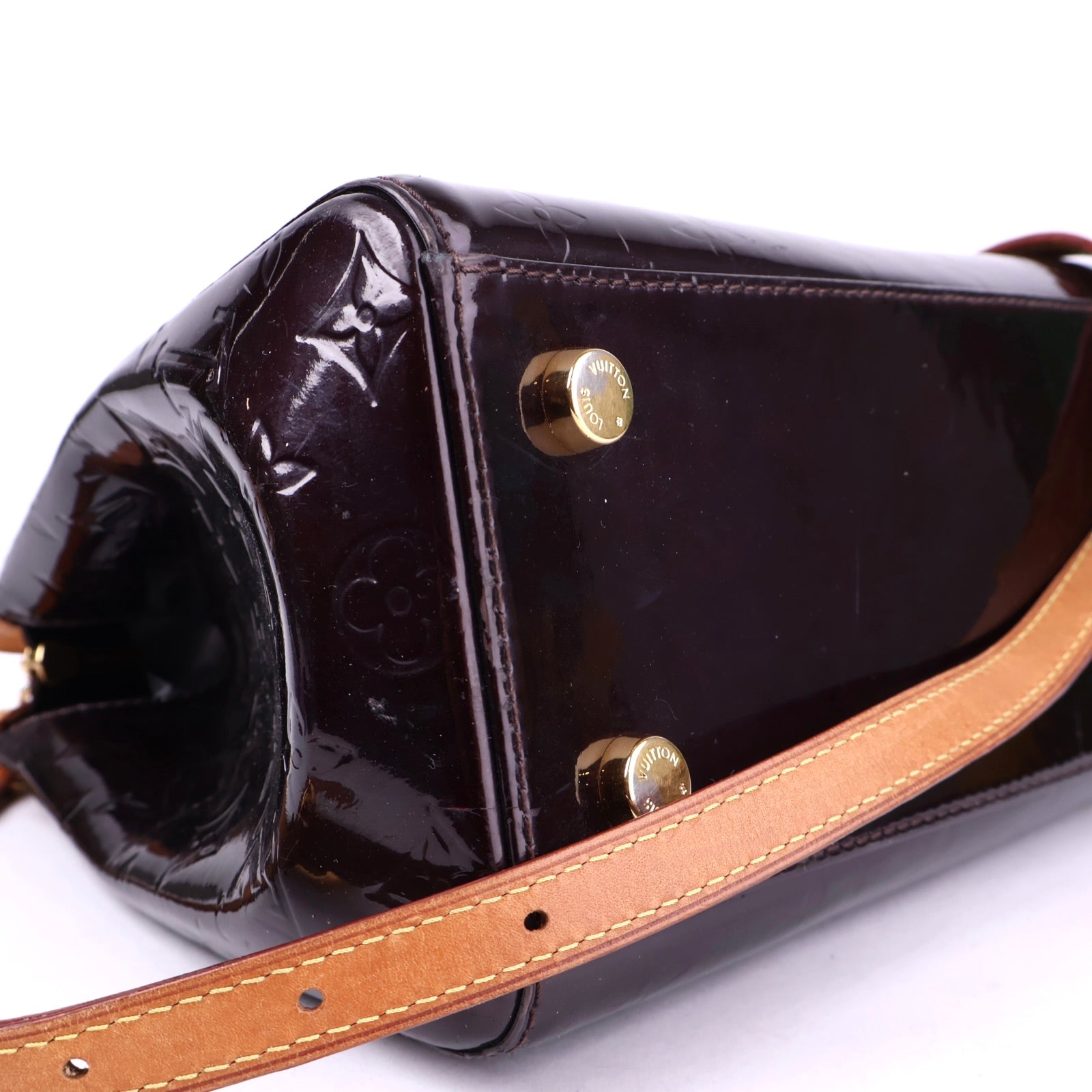 J3270 Louis Vuitton Amarante Monogram Vernis Brea MM - Pre Owned