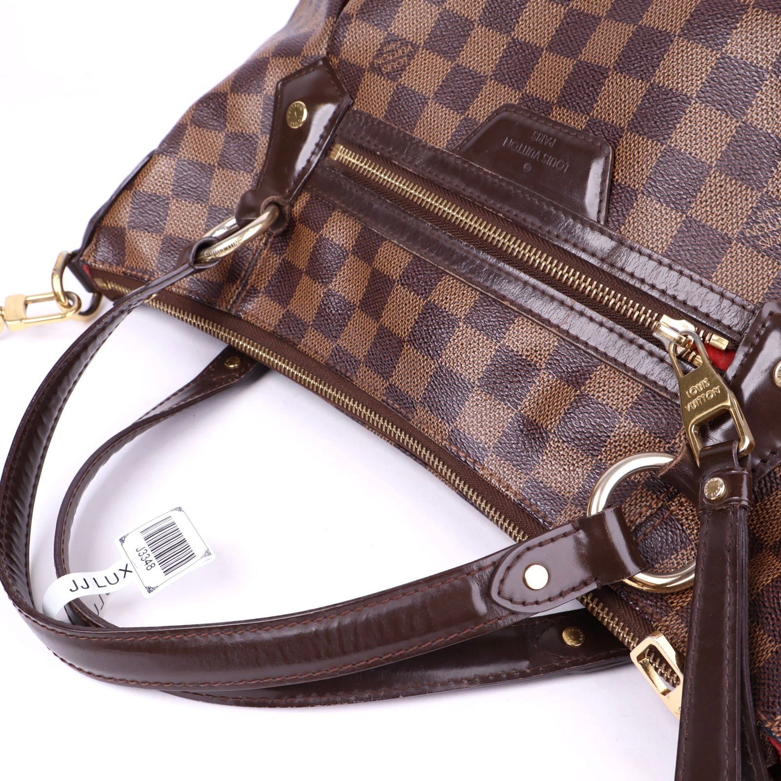 J3348 Louis Vuitton Damier Canvas Evora MM Bag- Pre Owned