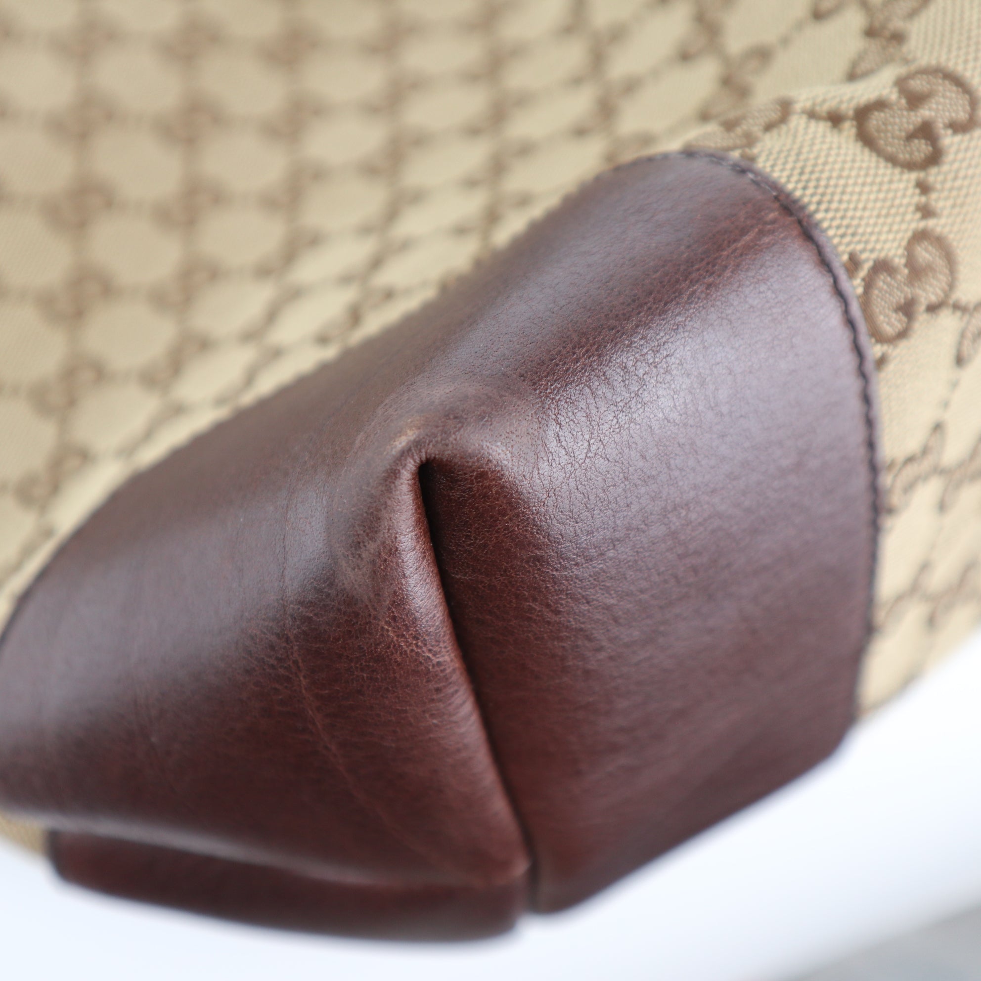 C2263 Gucci Tote Bag GG Canvas Tote | Pre-Owned Excellent Brown Canvas GG Monogram