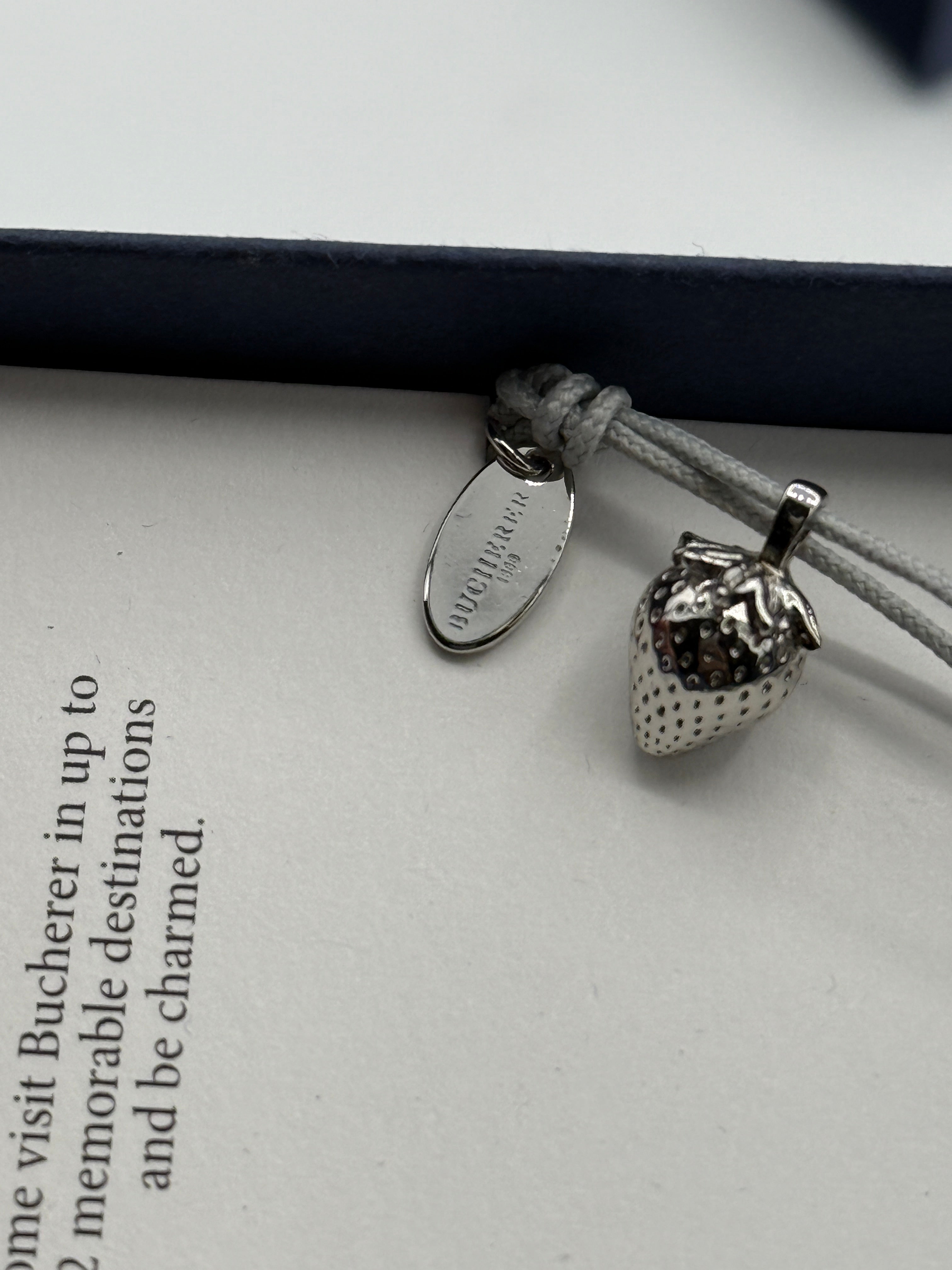 Bucherer 1888 Strawberry Bracelet Charm (18ct W Gold)