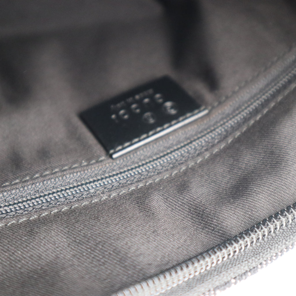 C2265 Gucci Shoulder Bag GG Denim Shoulder Bag Black | Pre-Owned Excellent Black Denim