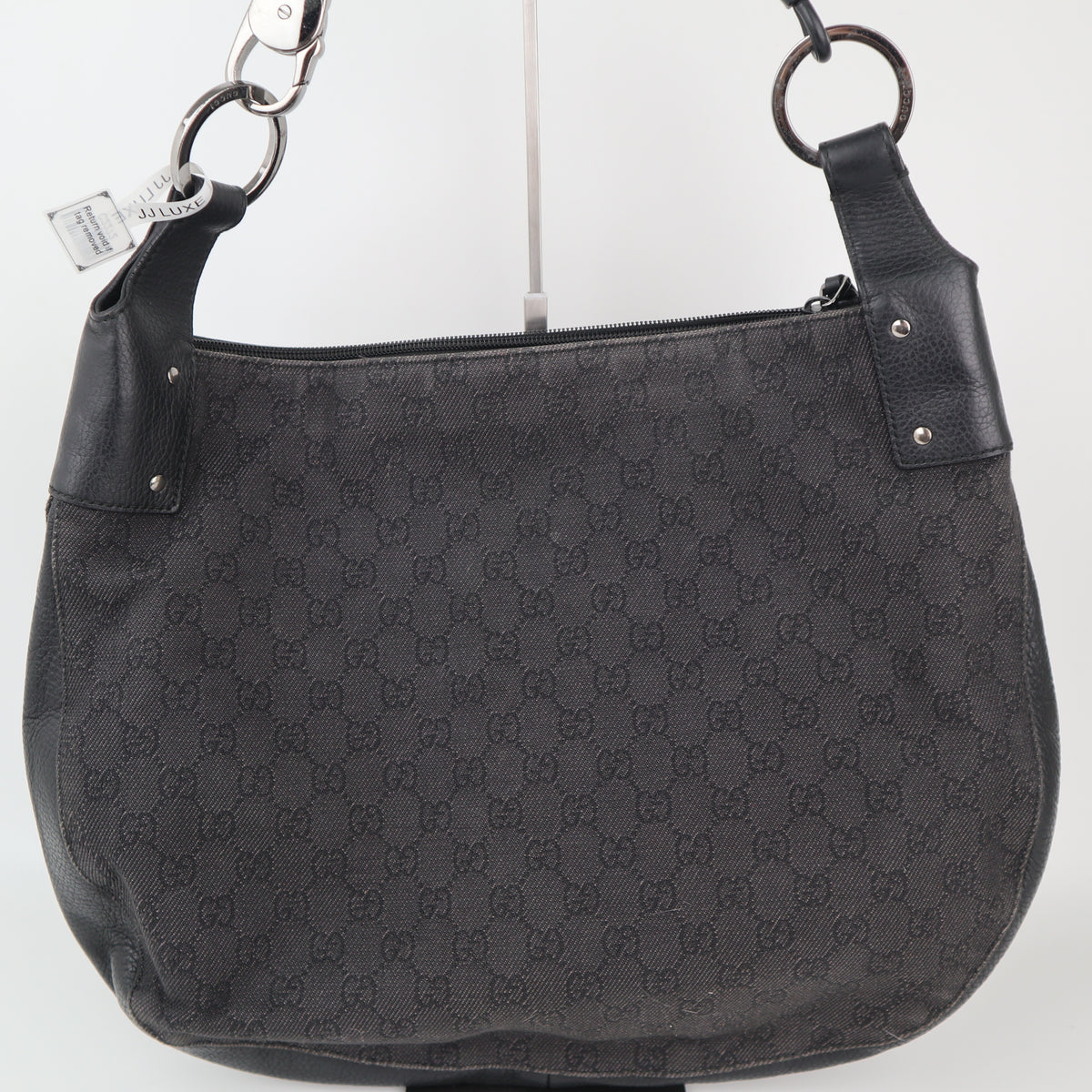 C2272# Gucci Shoulder Bag GG Denim Shoulder Bag Hobo | Pre-Owned Very Good Denim