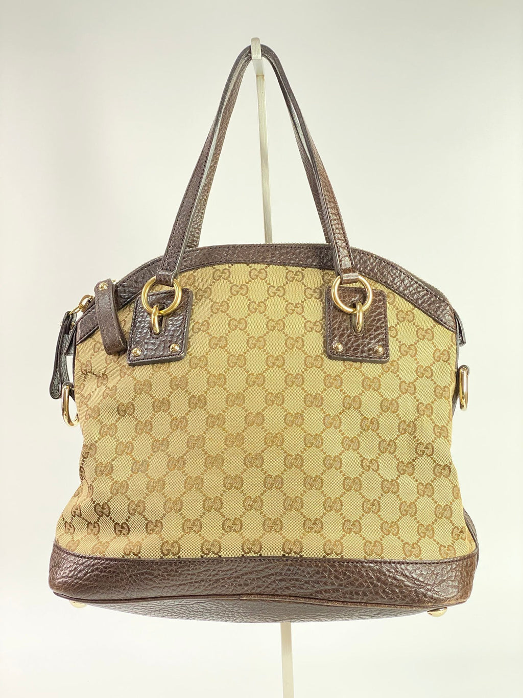 J2705 Gucci Shoulder Bag GG Canvas Medium Tote Bag | Pre-Owned Like New Brown / Beige GG canvas/GG monogram