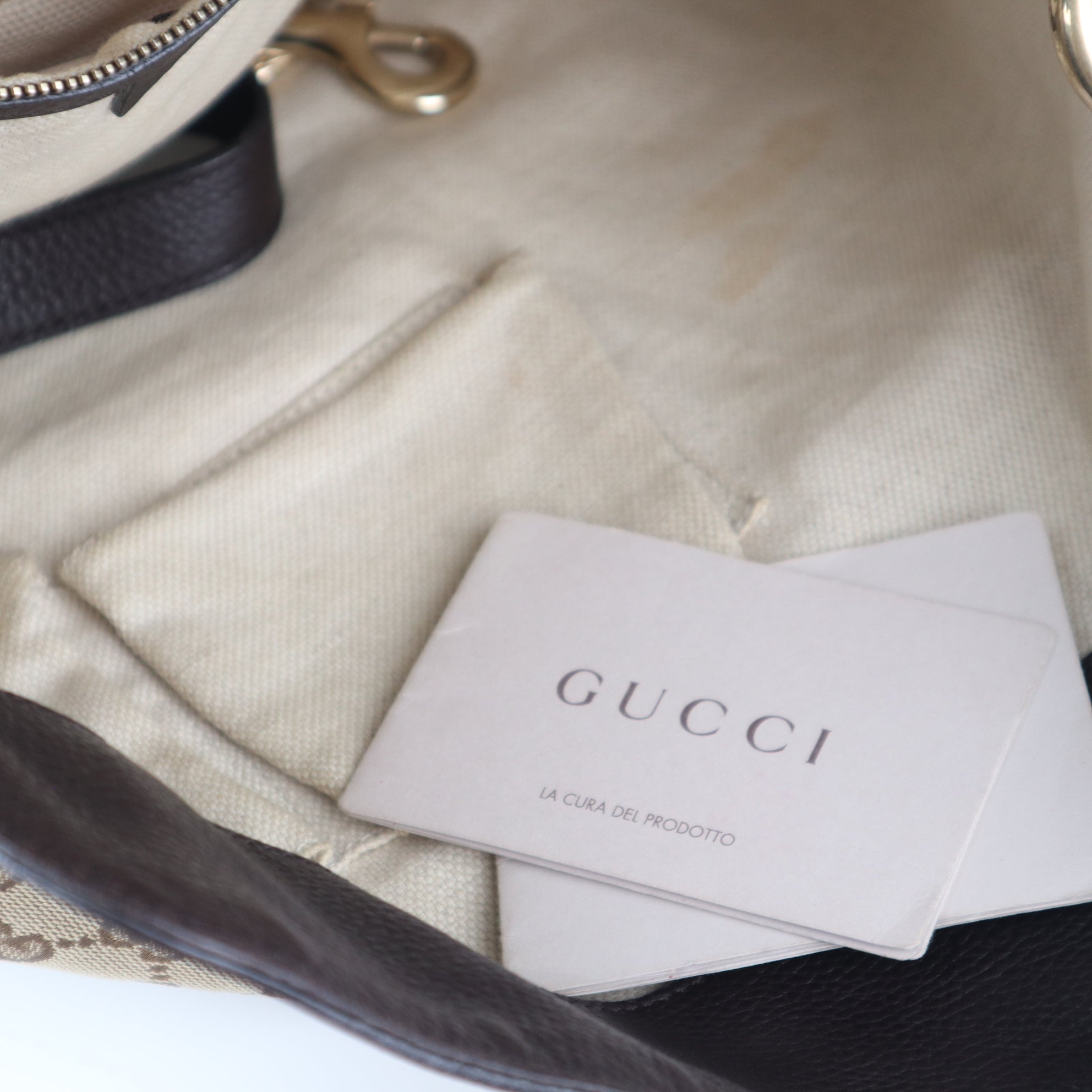 C2273 Gucci Shoulder Bag Gucci GG Canvas Charlotte | Pre-Owned Very Good Brown Canvas GG Monogram