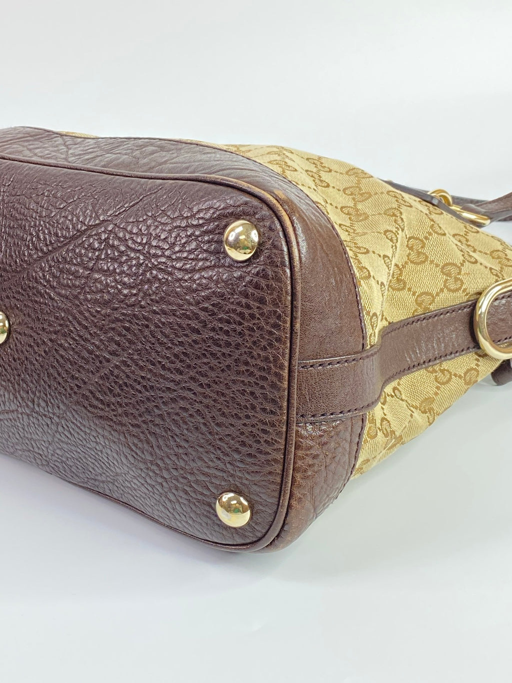 J2705 Gucci Shoulder Bag GG Canvas Medium Tote Bag | Pre-Owned Like New Brown / Beige GG canvas/GG monogram