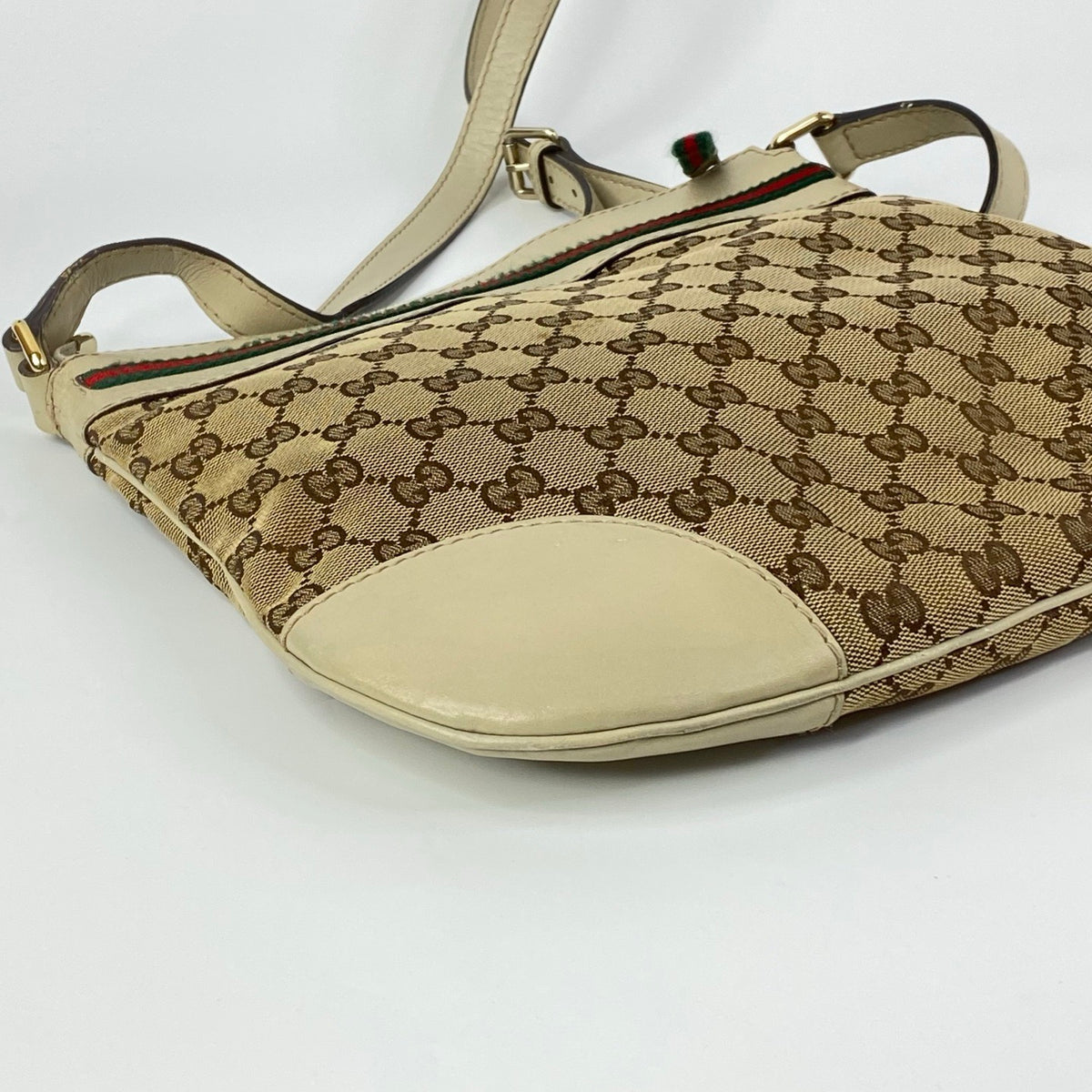 J2712 Gucci Crossbody Bag Mayfair GG Canvas Crossbody Bag | Pre-Owned Excellent Brown / Beige GG canvas/GG monogram