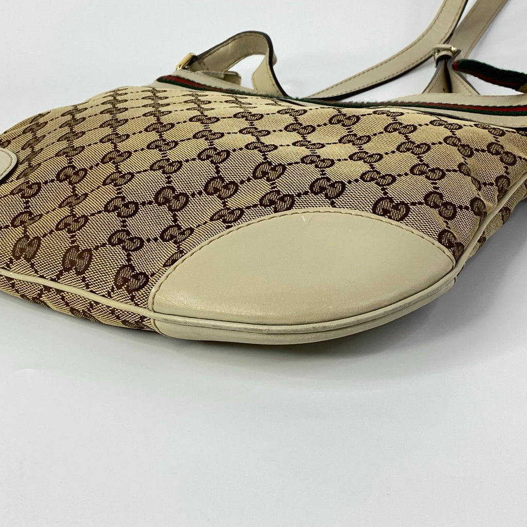 J2712 Gucci Crossbody Bag Mayfair GG Canvas Crossbody Bag | Pre-Owned Excellent Brown / Beige GG canvas/GG monogram