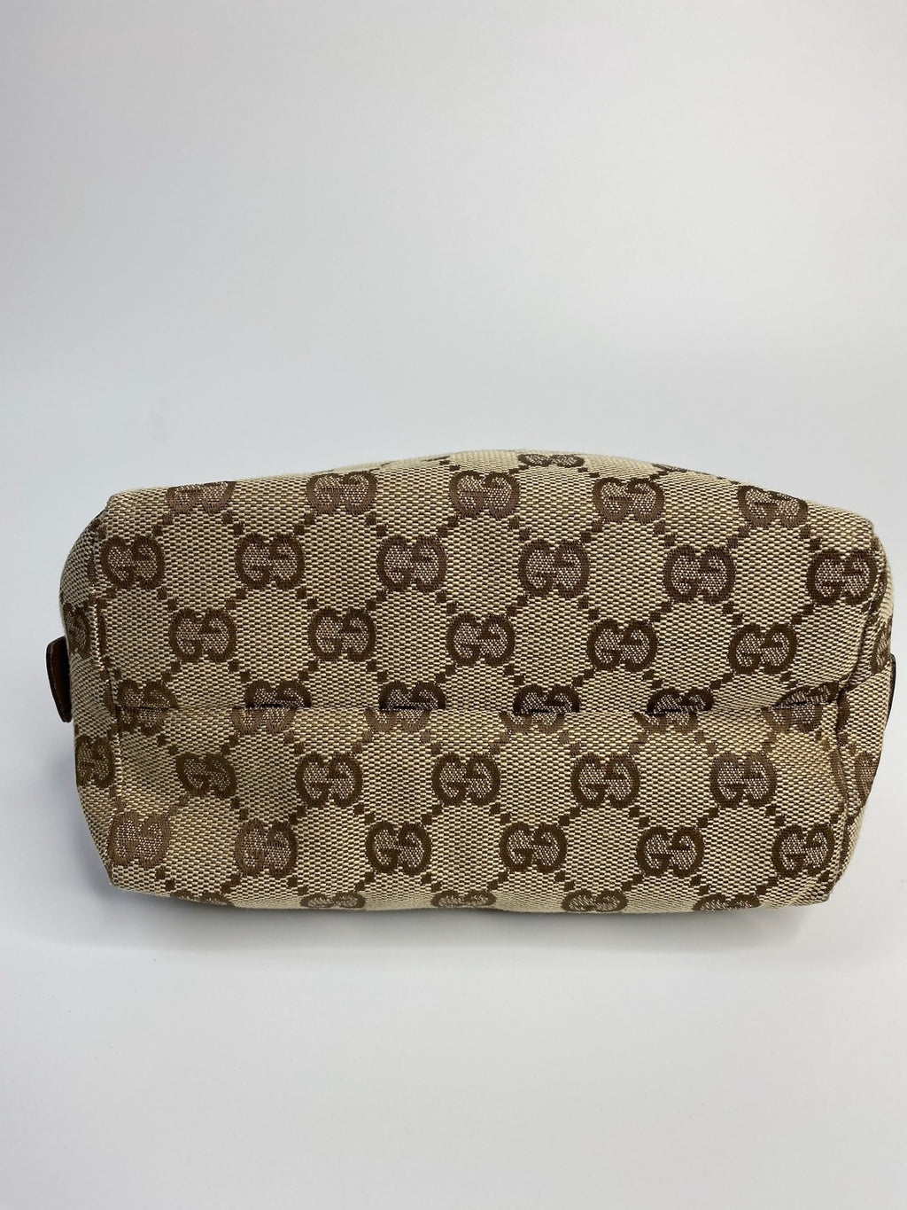 J2710 Gucci Mini Bag GUCCIC GG Canvas Makeup bag | Pre-Owned Like New Brown / Beige GG canvas/GG monogram