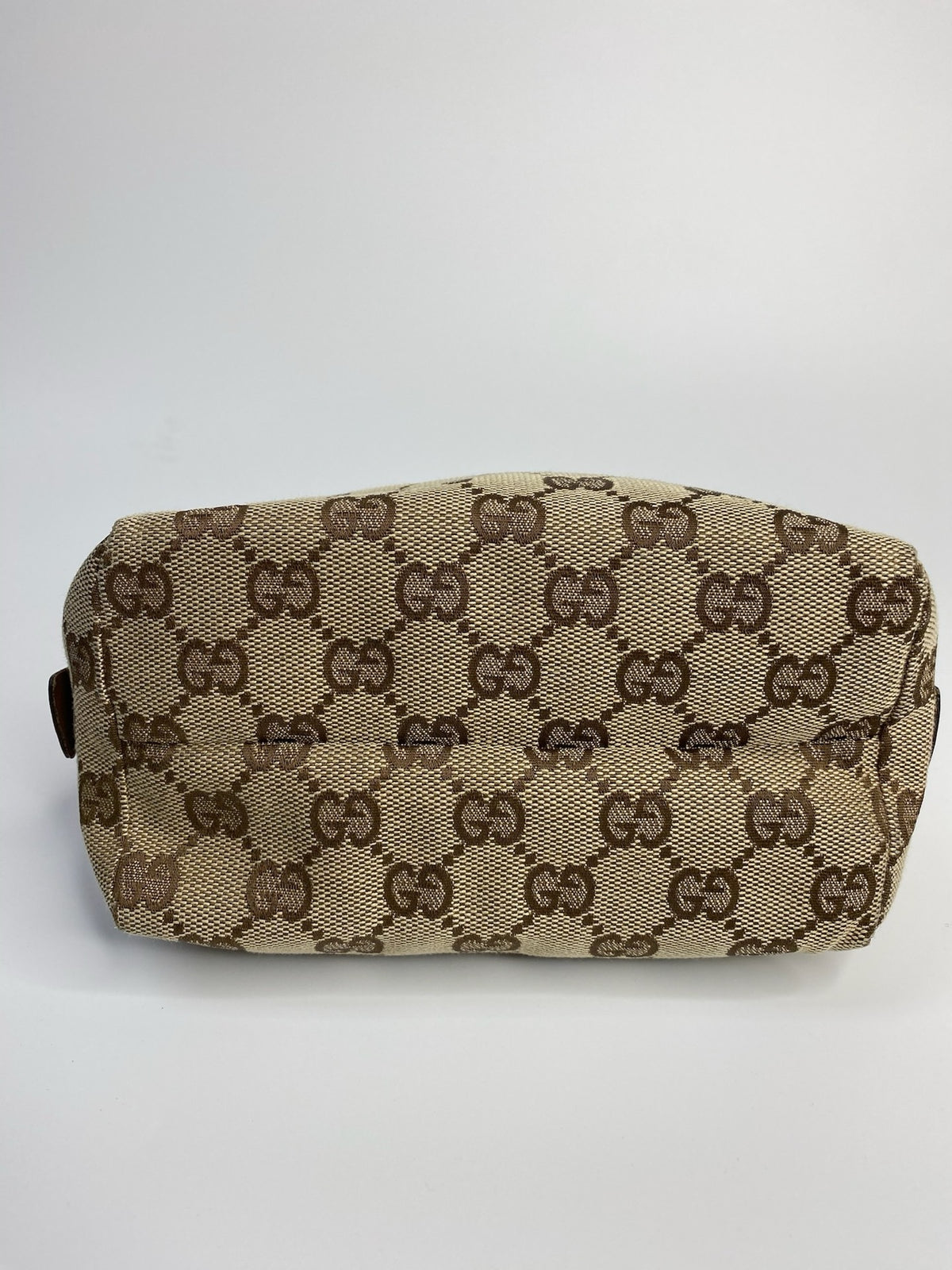 J2710 Gucci Mini Bag GUCCIC GG Canvas Makeup bag | Pre-Owned Like New Brown / Beige GG canvas/GG monogram