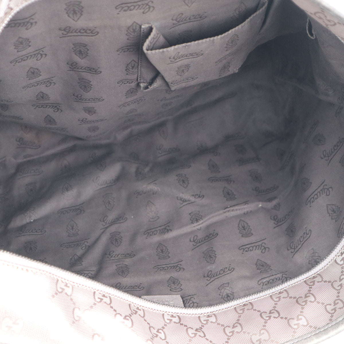 C2277 Gucci Tote Bag GG Imprime Tote Bag Large Brown | Pre-Owned Very Good Brown Leather GG Imprime
