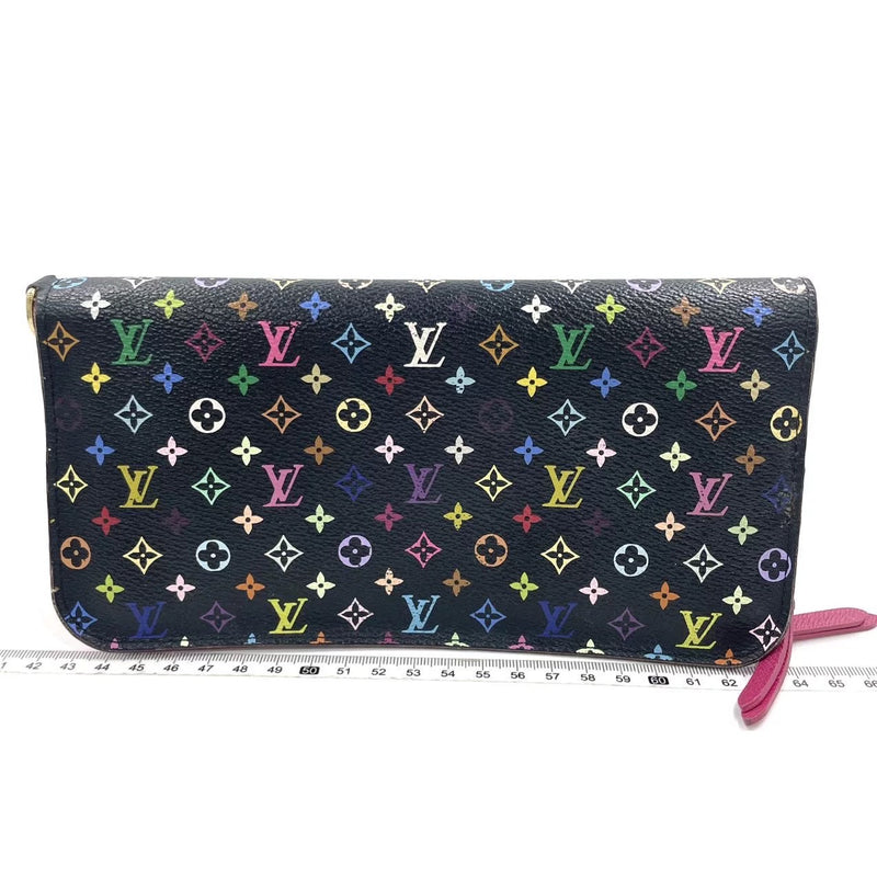 J2738 Louis Vuitton Wallet Insolite | Pre-Owned Like New Black Coated Canvas Monogram Multicolore
