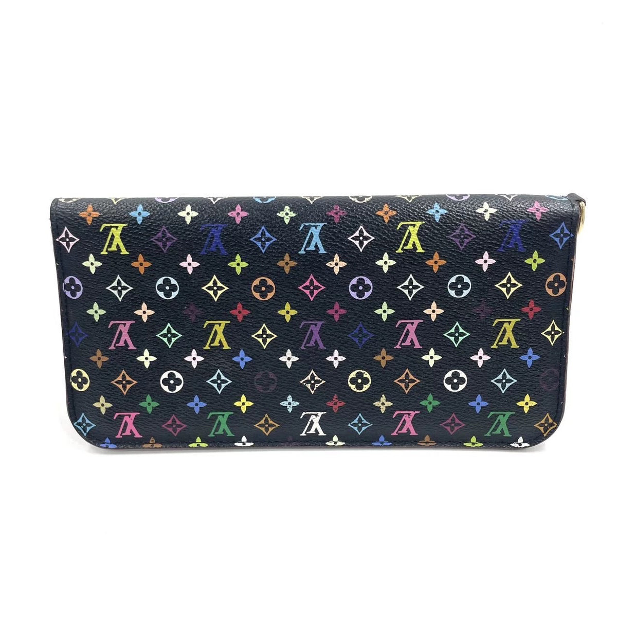 J2738 Louis Vuitton Wallet Insolite | Pre-Owned Like New Black Coated Canvas Monogram Multicolore
