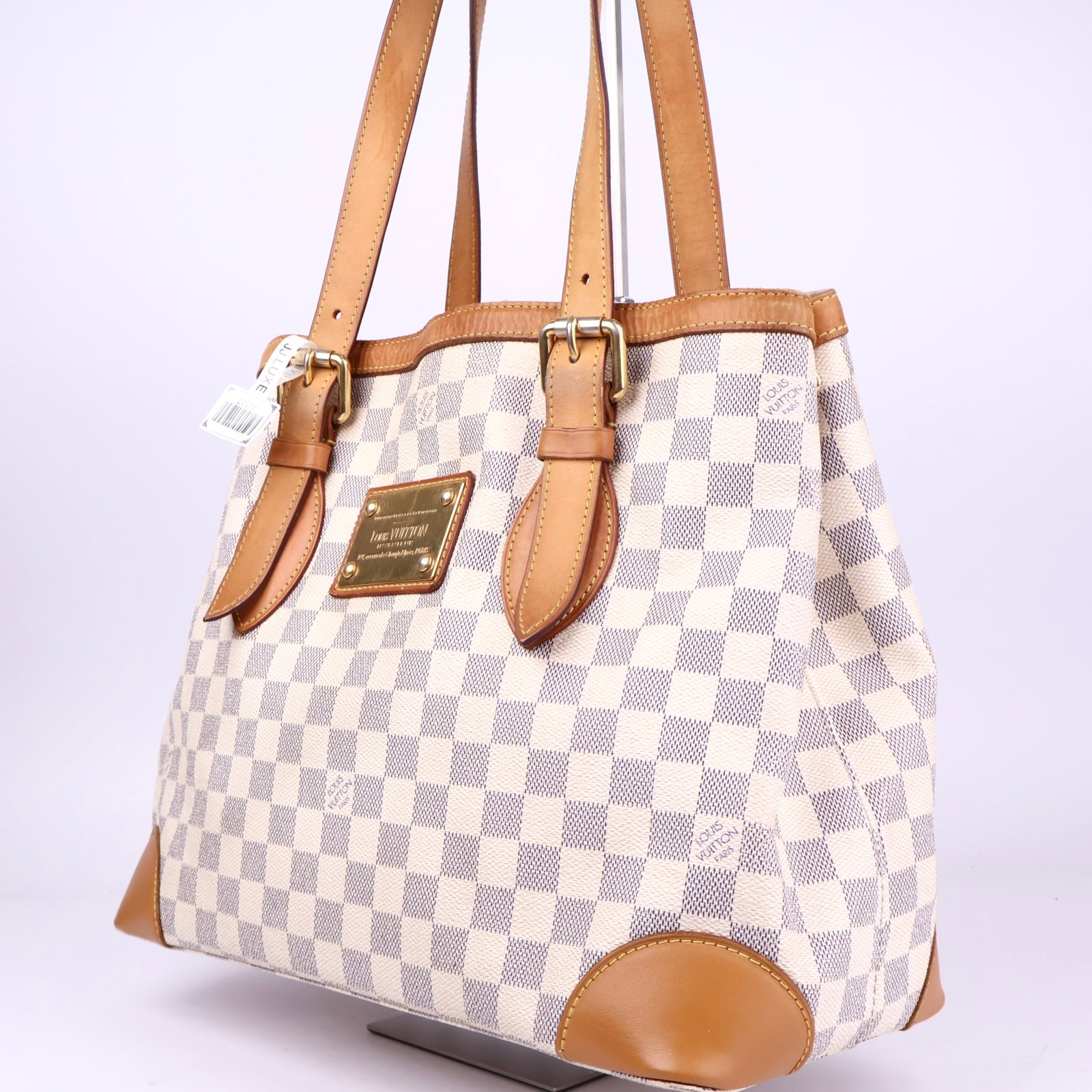 J3337 Louis Vuitton Damier Azur Canvas Hampstead MM Bag- Pre Owned