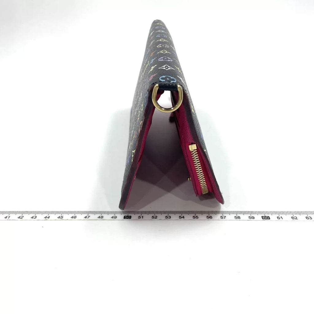 J2738 Louis Vuitton Wallet Insolite | Pre-Owned Like New Black Coated Canvas Monogram Multicolore
