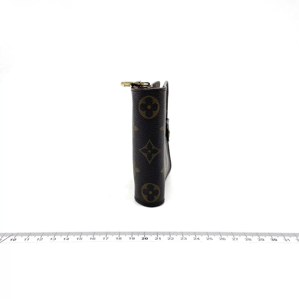 J2740 Louis Vuitton Wallet Compact Zip | Pre-Owned Like New Brown Coated Canvas Monogram