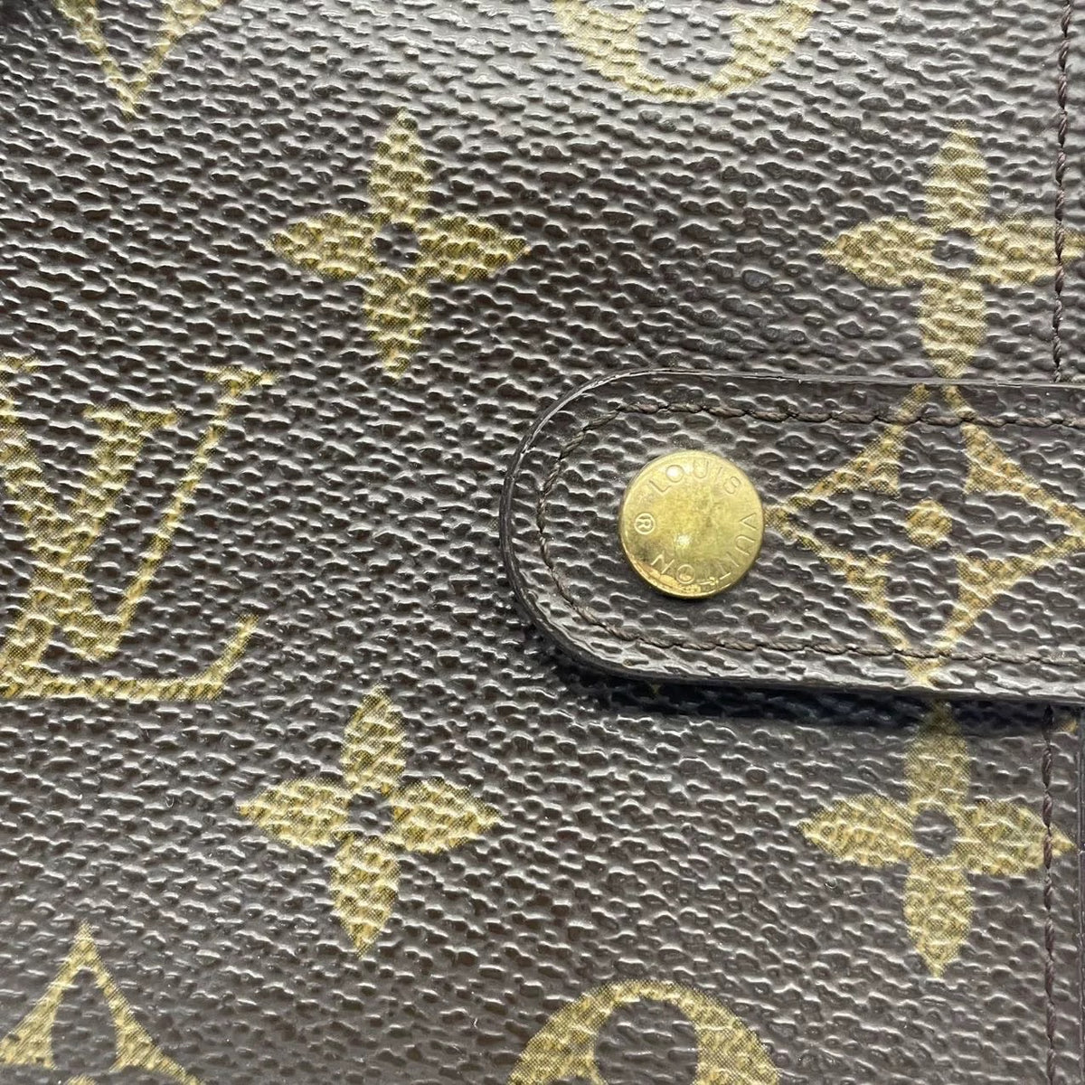 J2740 Louis Vuitton Wallet Compact Zip | Pre-Owned Like New Brown Coated Canvas Monogram