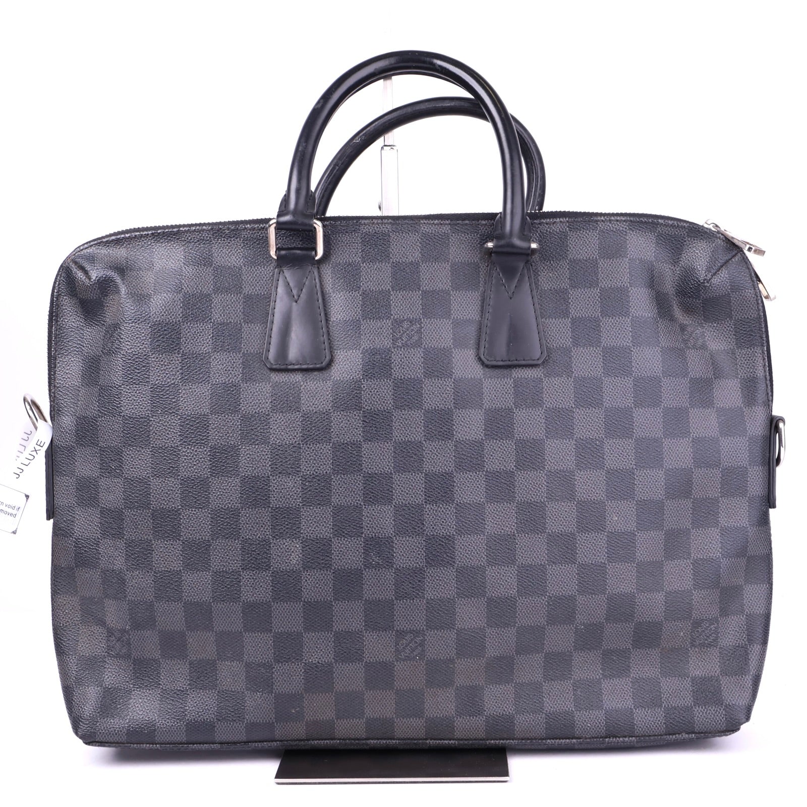 J3281 Louis Vuitton Damier Cobalt Canvas Dandy MM Briefcase Bag- Pre Owned