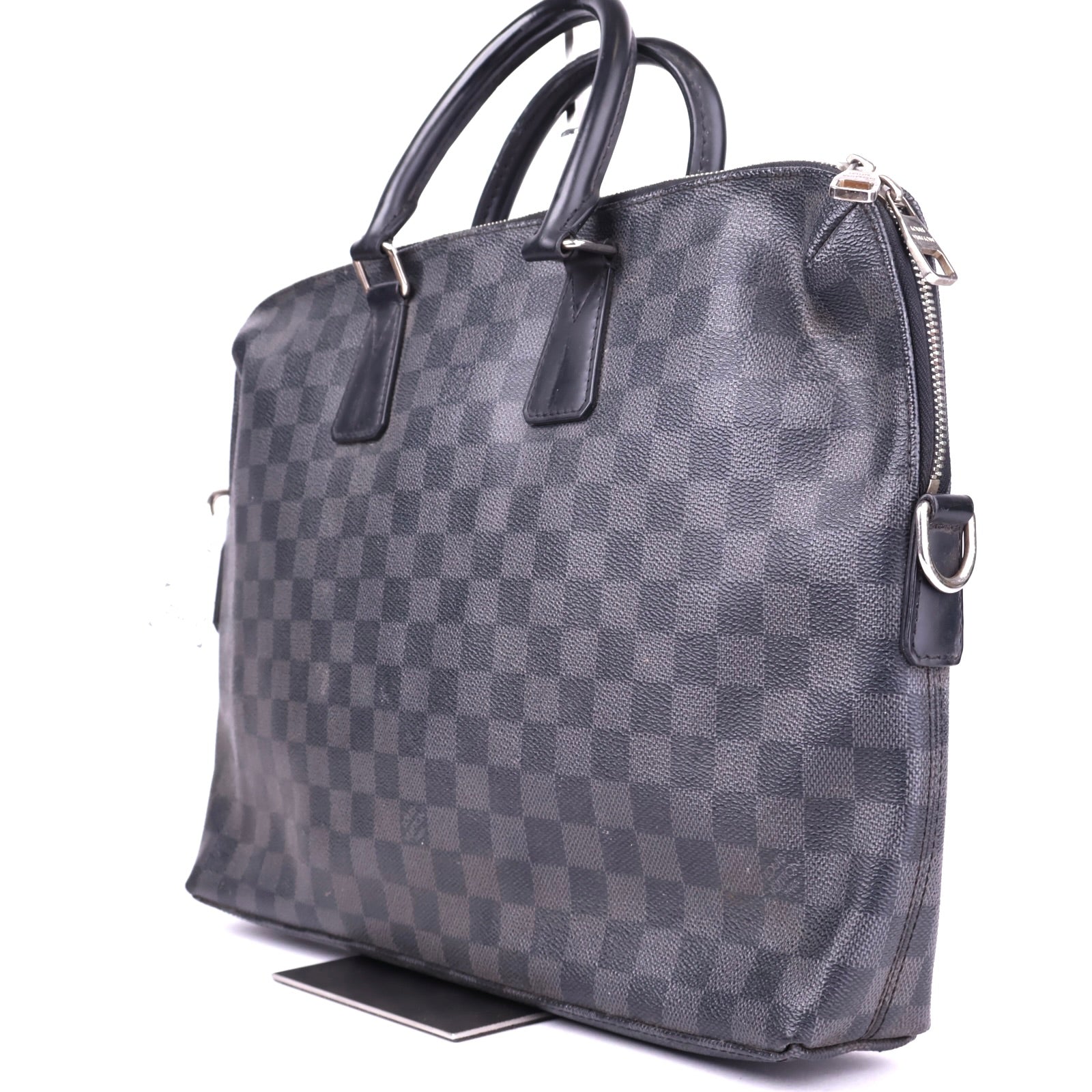 J3281 Louis Vuitton Damier Cobalt Canvas Dandy MM Briefcase Bag- Pre Owned