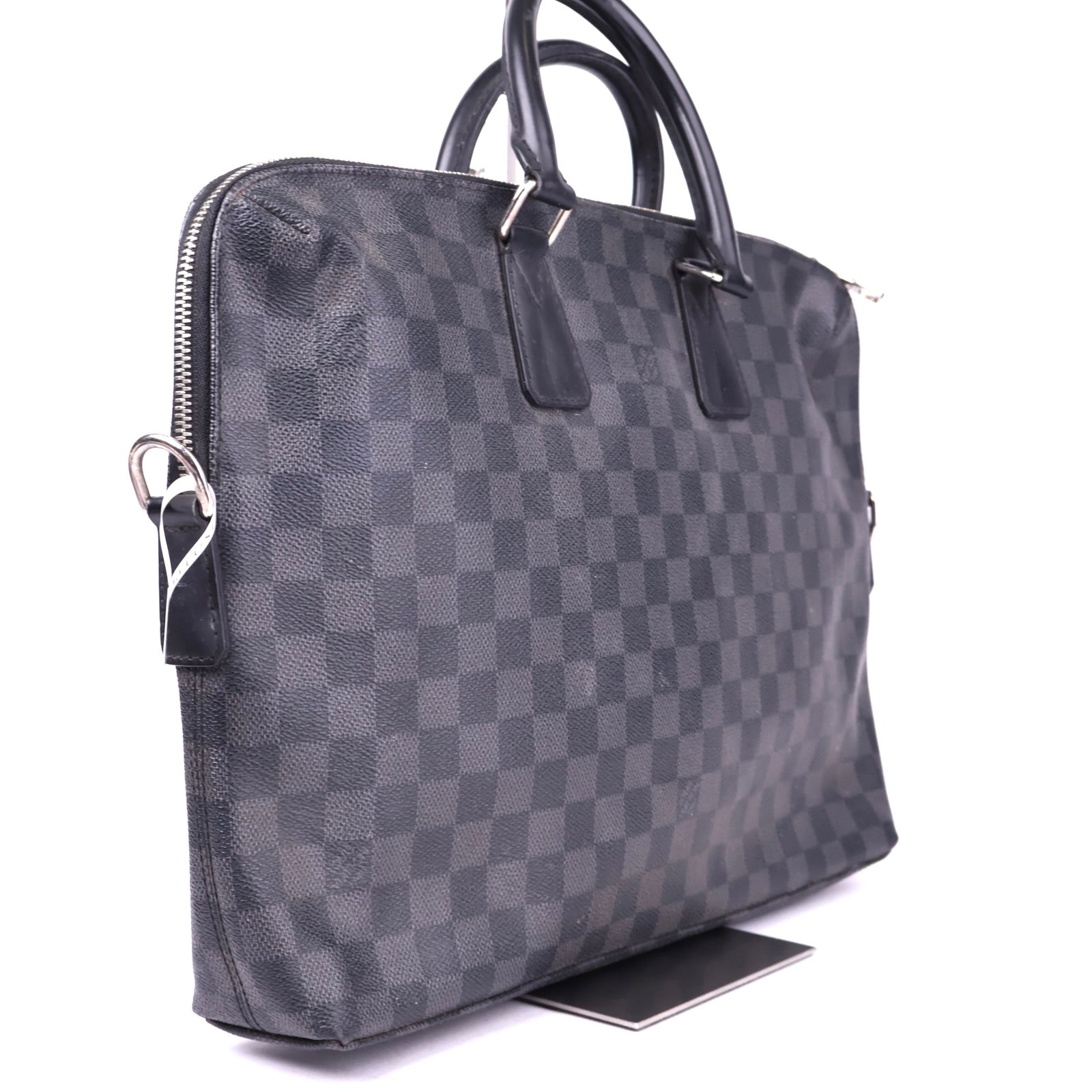 J3281 Louis Vuitton Damier Cobalt Canvas Dandy MM Briefcase Bag- Pre Owned