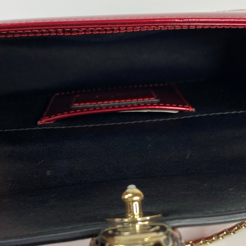 J2708 Bulgari Crossbody Bag BVLGARI Serpenti Forever Patent Leather Crossbody Bag | Pre-Owned Like New Plain Patent Leather
