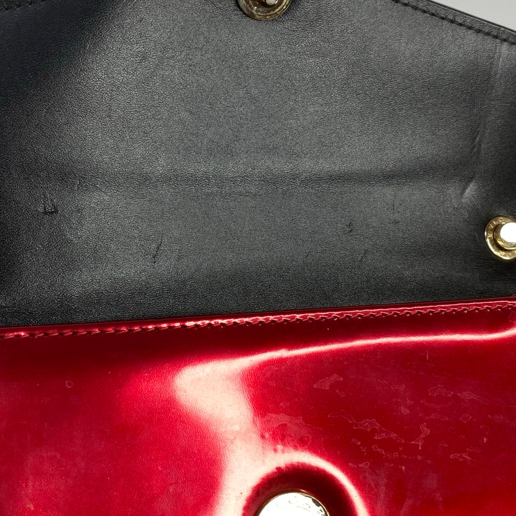 J2708 Bulgari Crossbody Bag BVLGARI Serpenti Forever Patent Leather Crossbody Bag | Pre-Owned Like New Plain Patent Leather