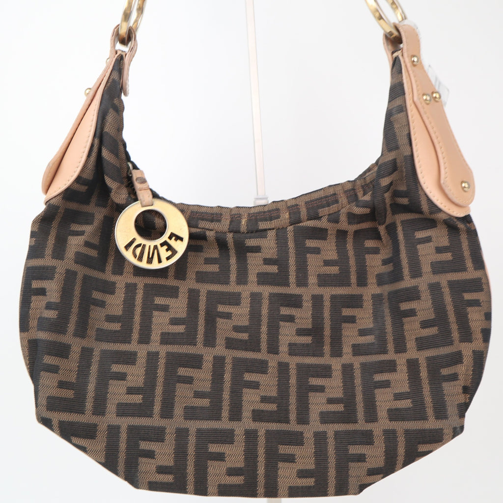 C2283R Fendi Shoulder Bag Zucca Chef Hobo | Pre-Owned Very Good Brown Canvas Zucca