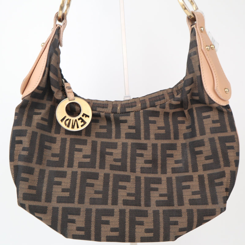 C2283R Fendi Shoulder Bag Zucca Chef Hobo | Pre-Owned Very Good Brown Canvas Zucca