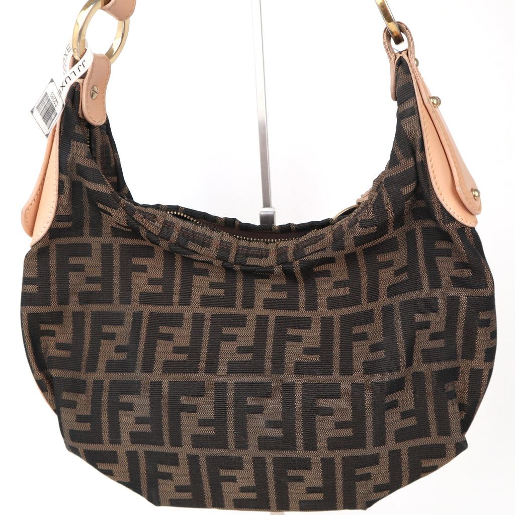 C2283R Fendi Shoulder Bag Zucca Chef Hobo | Pre-Owned Very Good Brown Canvas Zucca