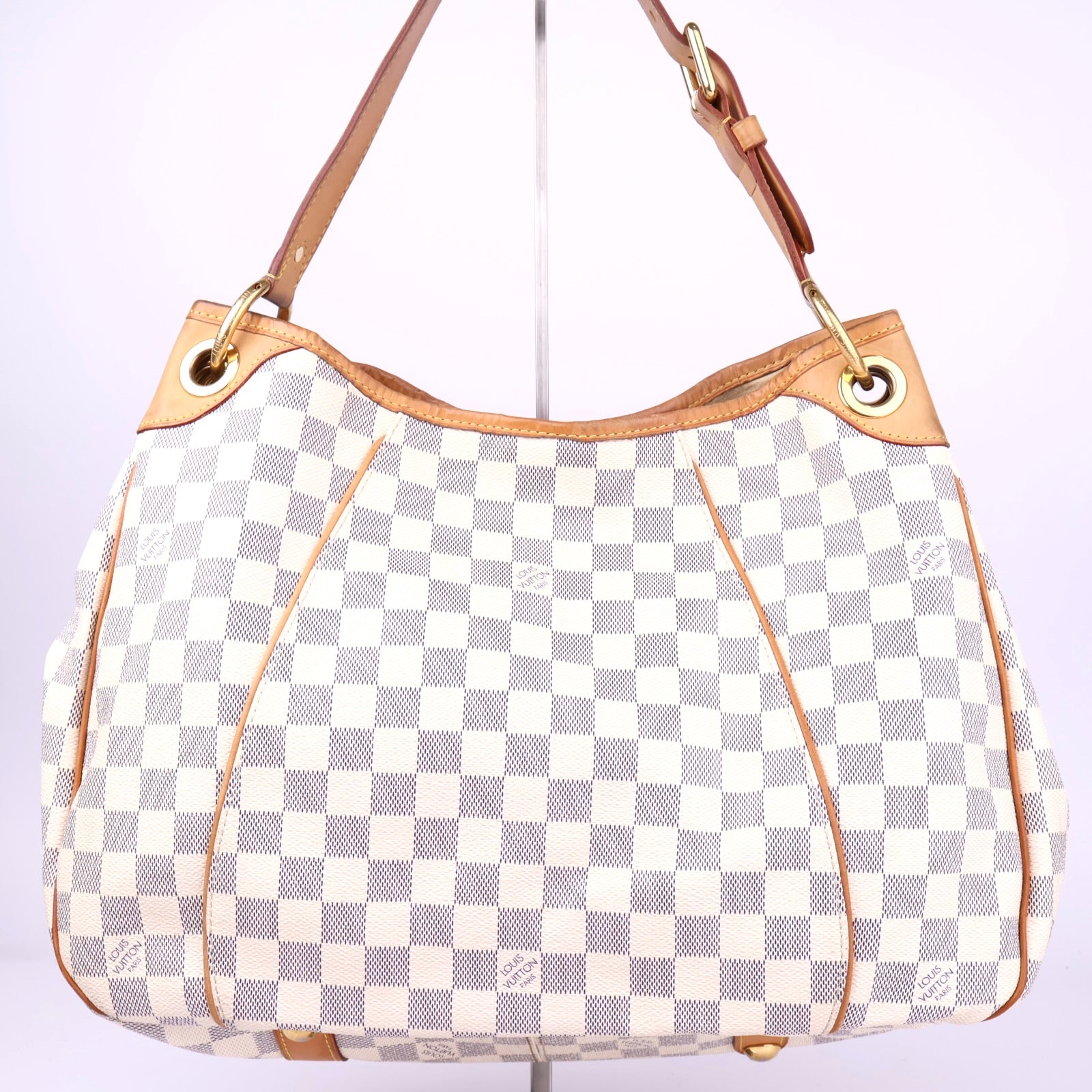 J3280 Louis Vuitton Damier Azur Canvas Galliera PM Bag- Pre Owned
