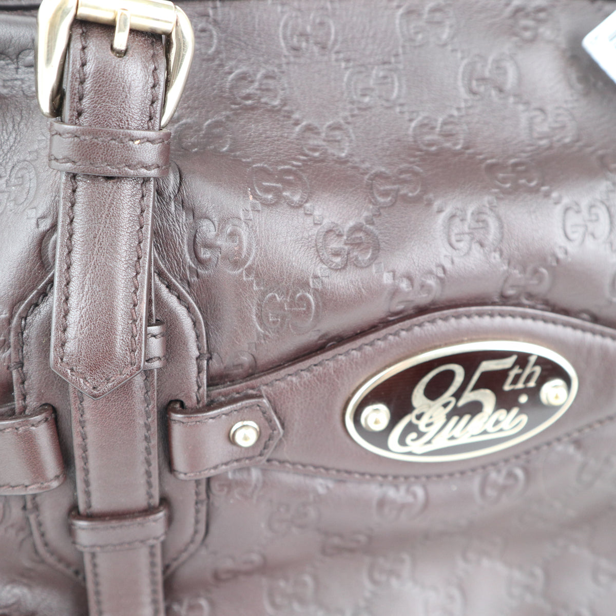 C2284 Gucci Shoulder Bag 85th Anniversary Guccissima Shoulder Bag | Pre-Owned Very Good Brown Guccissima Leather