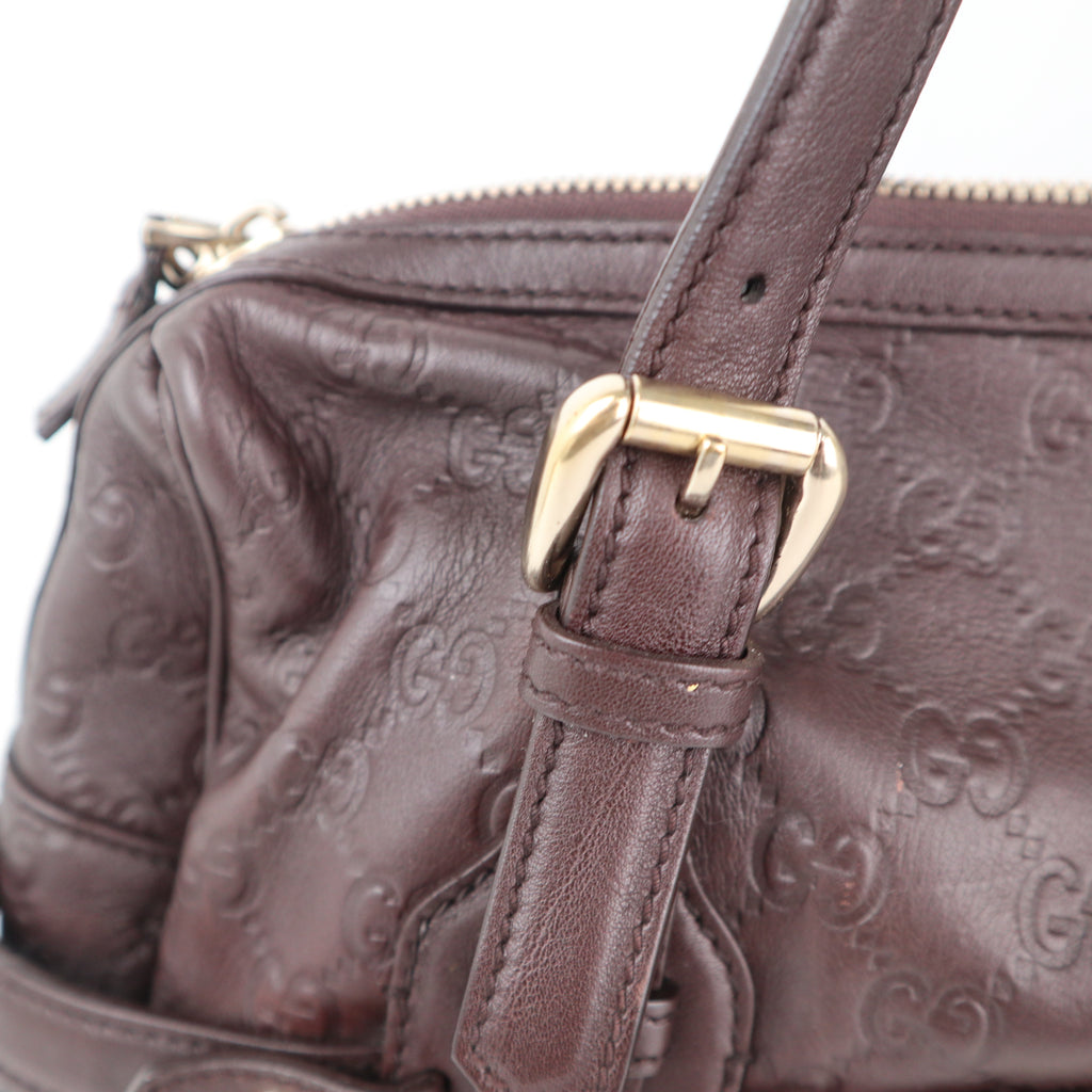 C2284 Gucci Shoulder Bag 85th Anniversary Guccissima Shoulder Bag | Pre-Owned Very Good Brown Guccissima Leather