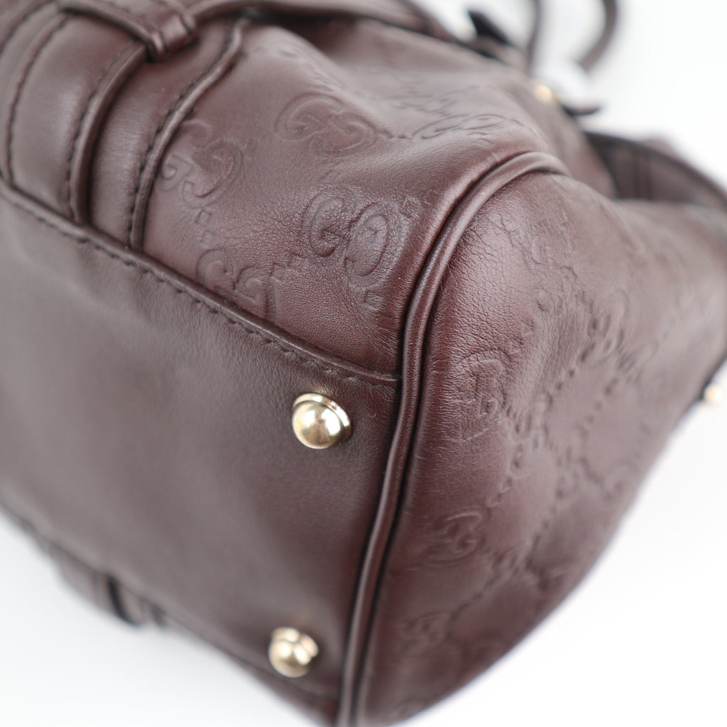 C2284 Gucci Shoulder Bag 85th Anniversary Guccissima Shoulder Bag | Pre-Owned Very Good Brown Guccissima Leather
