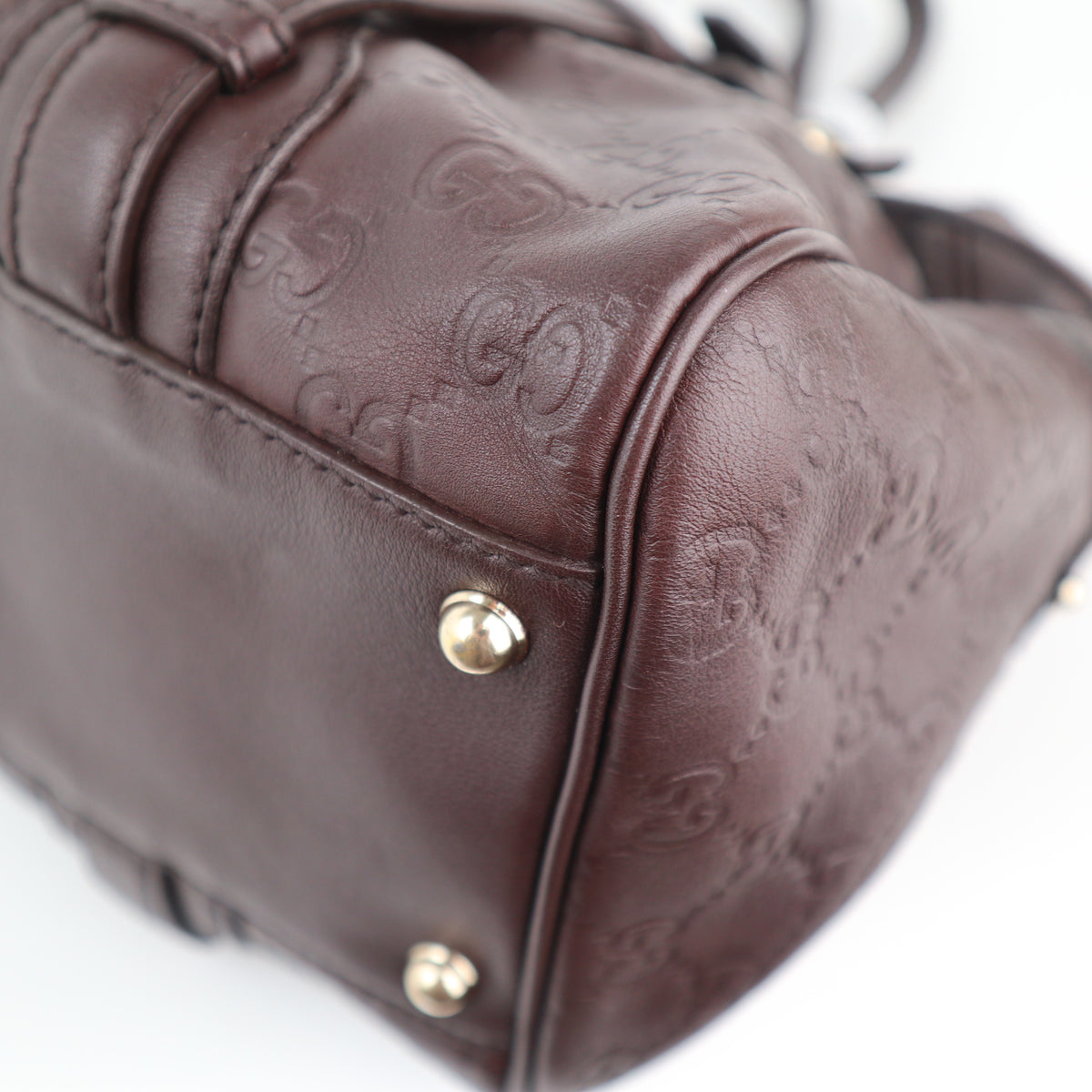 C2284 Gucci Shoulder Bag 85th Anniversary Guccissima Shoulder Bag | Pre-Owned Very Good Brown Guccissima Leather