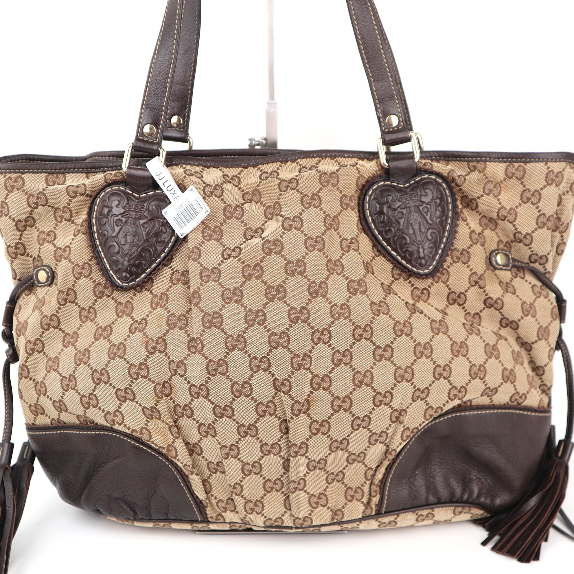 C2285 Gucci Shoulder Bag GG Canvas Tribeca | Pre-Owned Very Good Brown GG Canvas Canvas