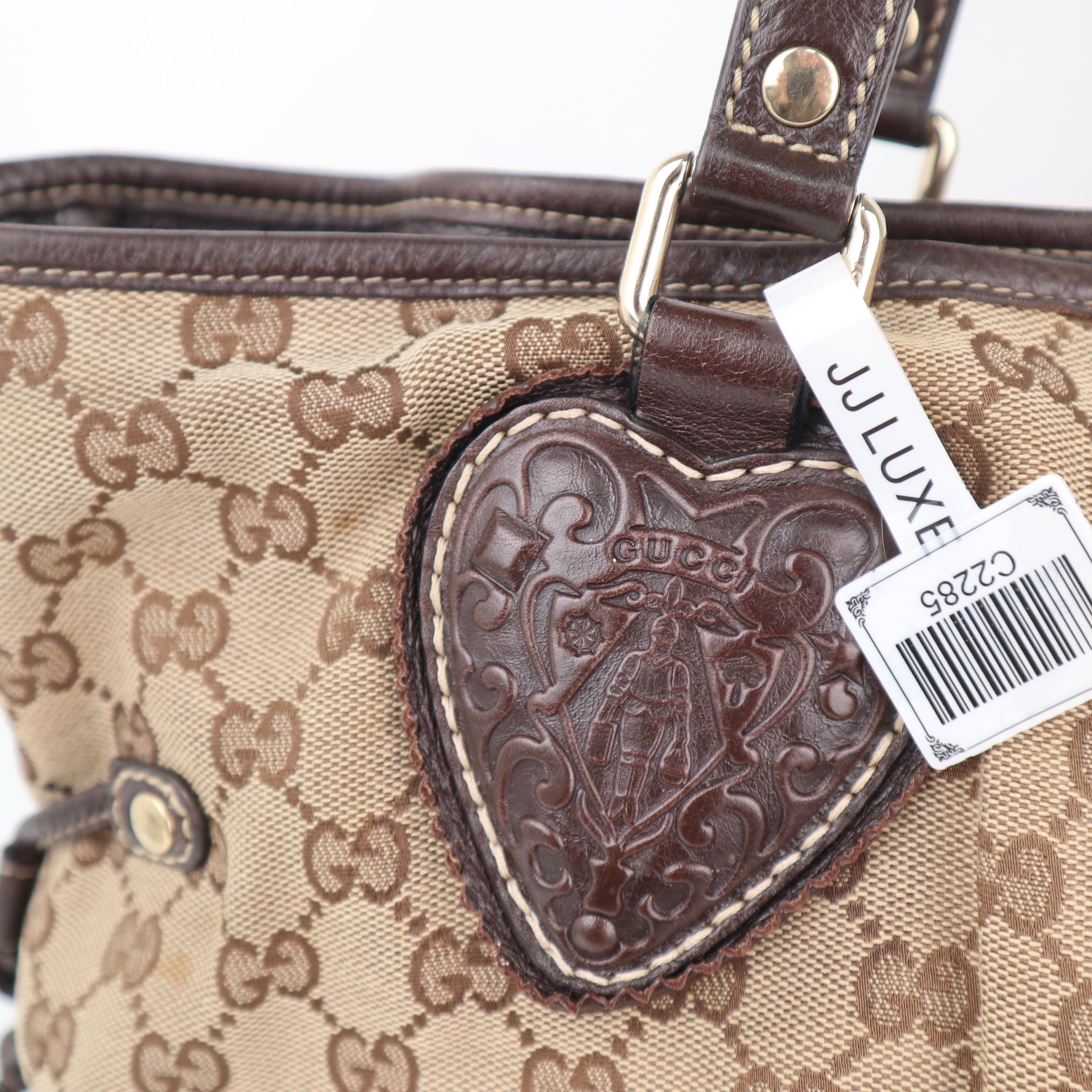 C2285 Gucci Shoulder Bag GG Canvas Tribeca | Pre-Owned Very Good Brown GG Canvas Canvas