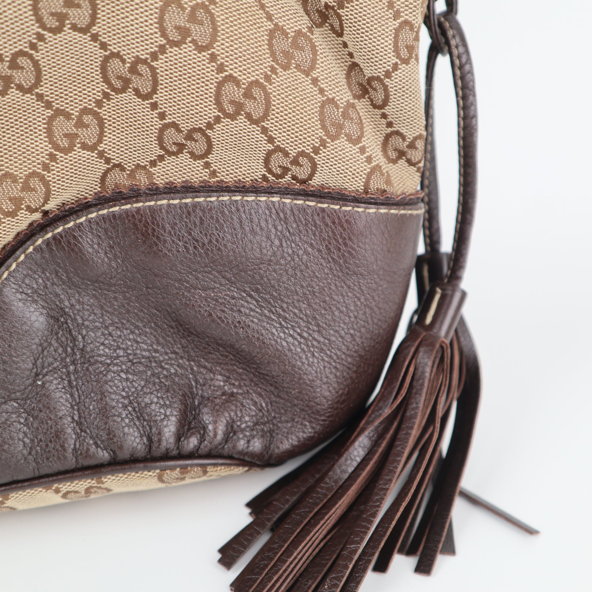 C2285 Gucci Shoulder Bag GG Canvas Tribeca | Pre-Owned Very Good Brown GG Canvas Canvas