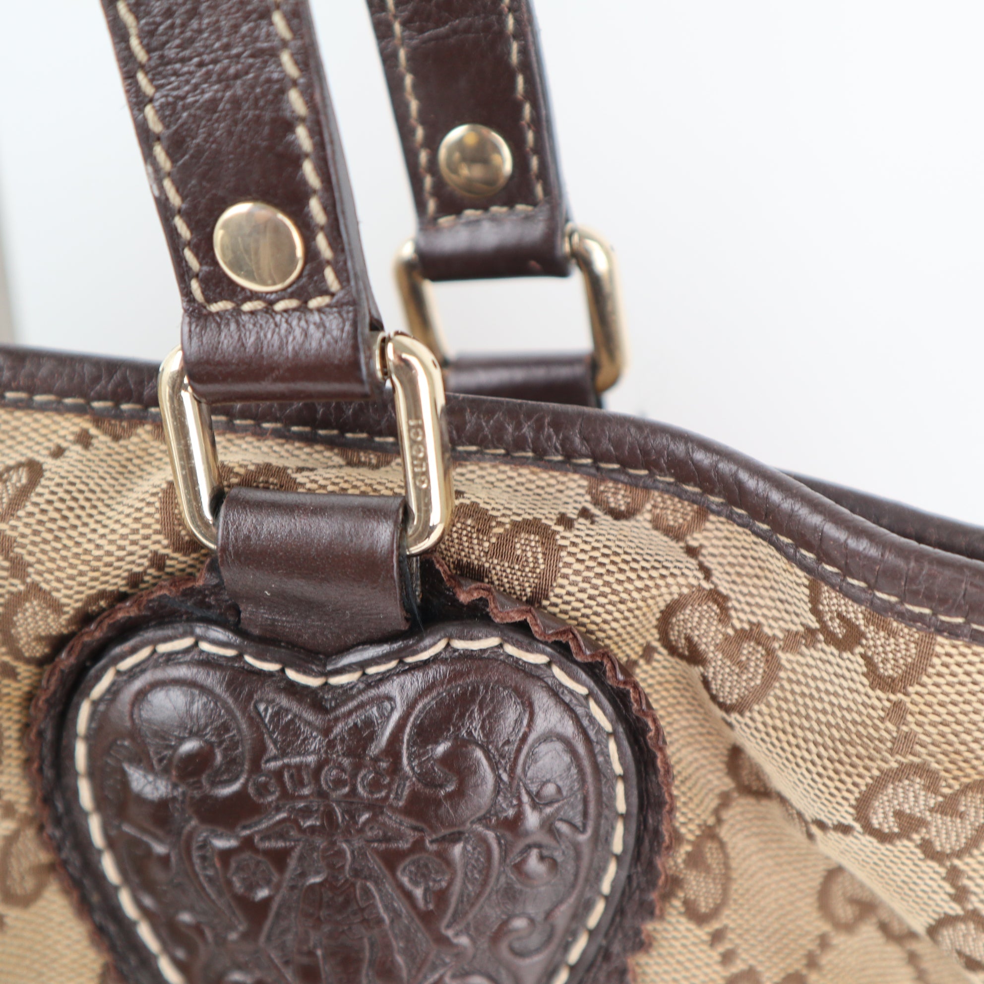 C2285 Gucci Shoulder Bag GG Canvas Tribeca | Pre-Owned Very Good Brown GG Canvas Canvas