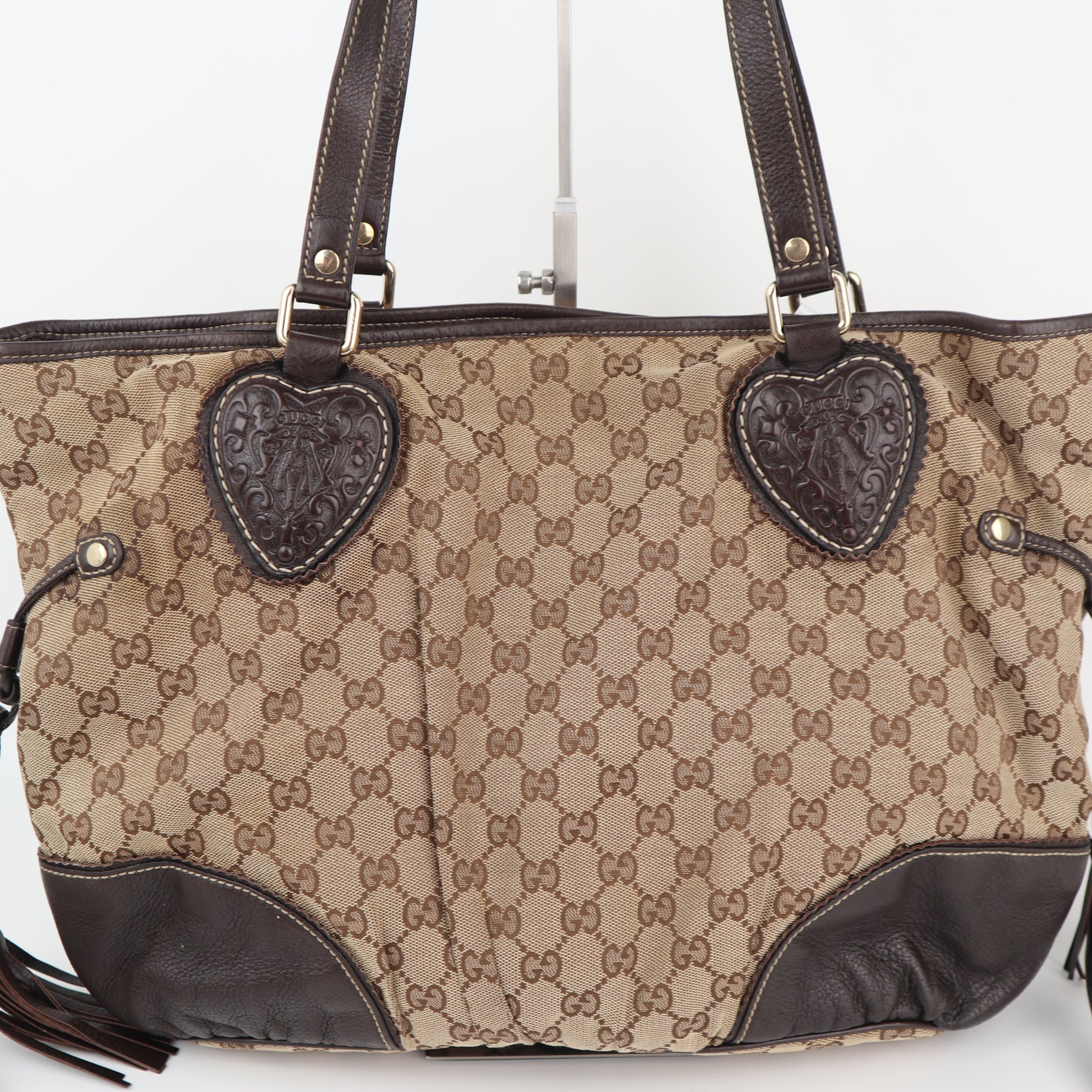 C2285 Gucci Shoulder Bag GG Canvas Tribeca | Pre-Owned Very Good Brown GG Canvas Canvas