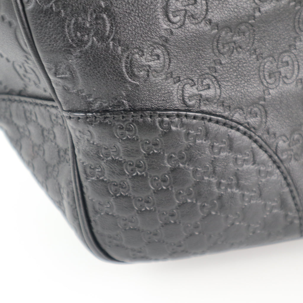 C2287 Gucci Shoulder Bag Microguccissima Bree Black | Pre-Owned Excellent Black Guccissima Leather