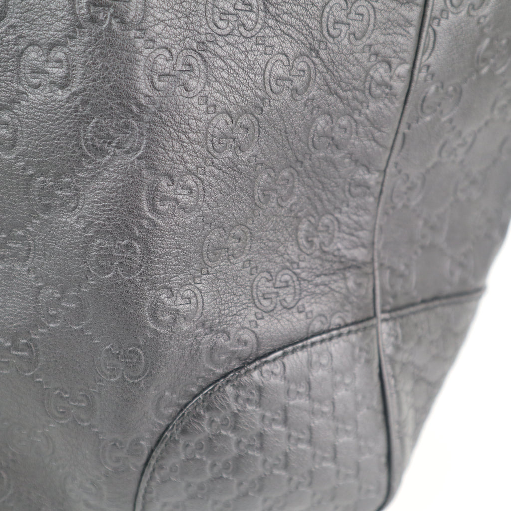 C2287 Gucci Shoulder Bag Microguccissima Bree Black | Pre-Owned Excellent Black Guccissima Leather