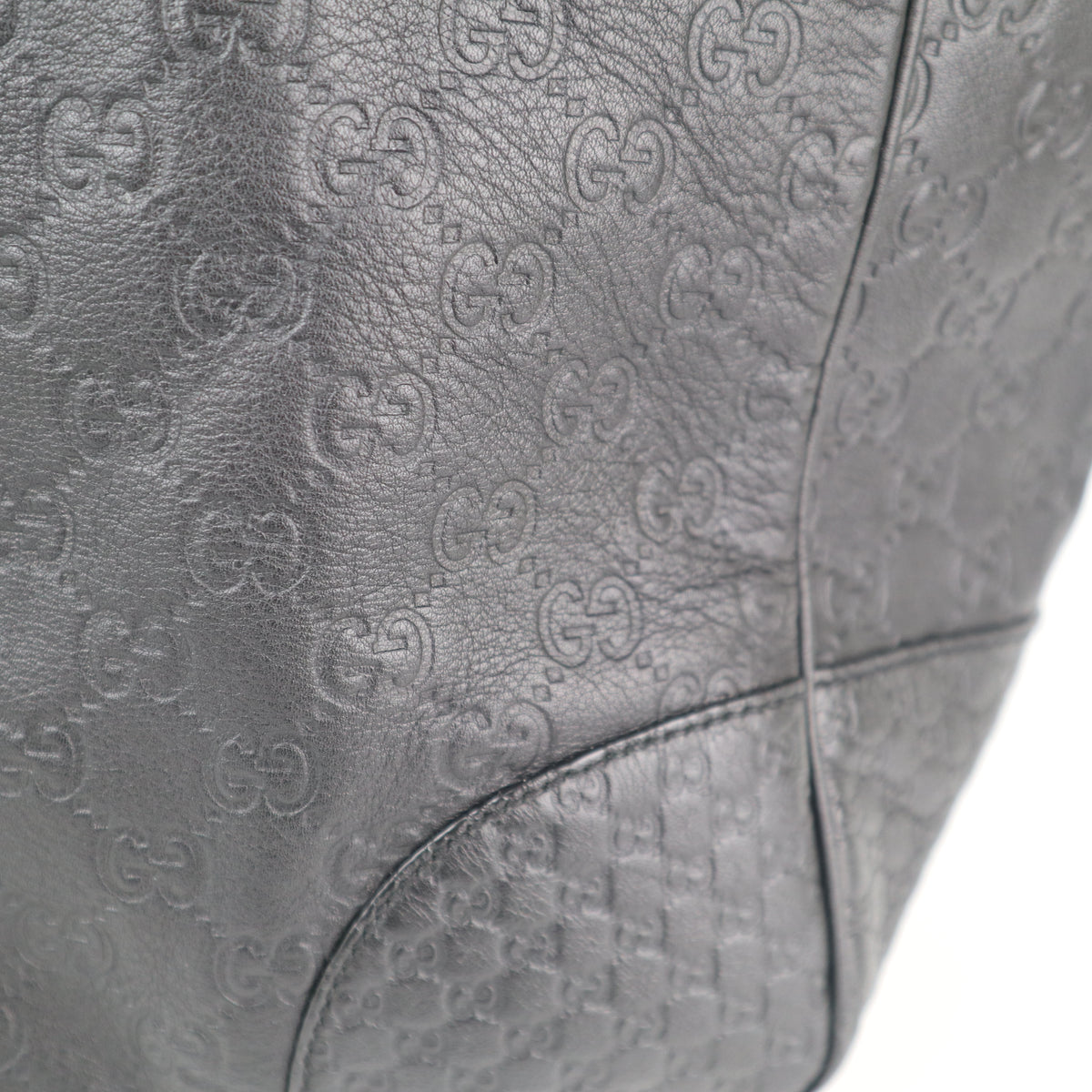 C2287 Gucci Shoulder Bag Microguccissima Bree Black | Pre-Owned Excellent Black Guccissima Leather